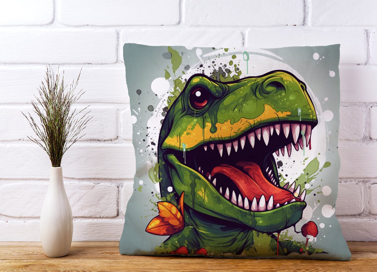 Laughing T-Rex Cushions