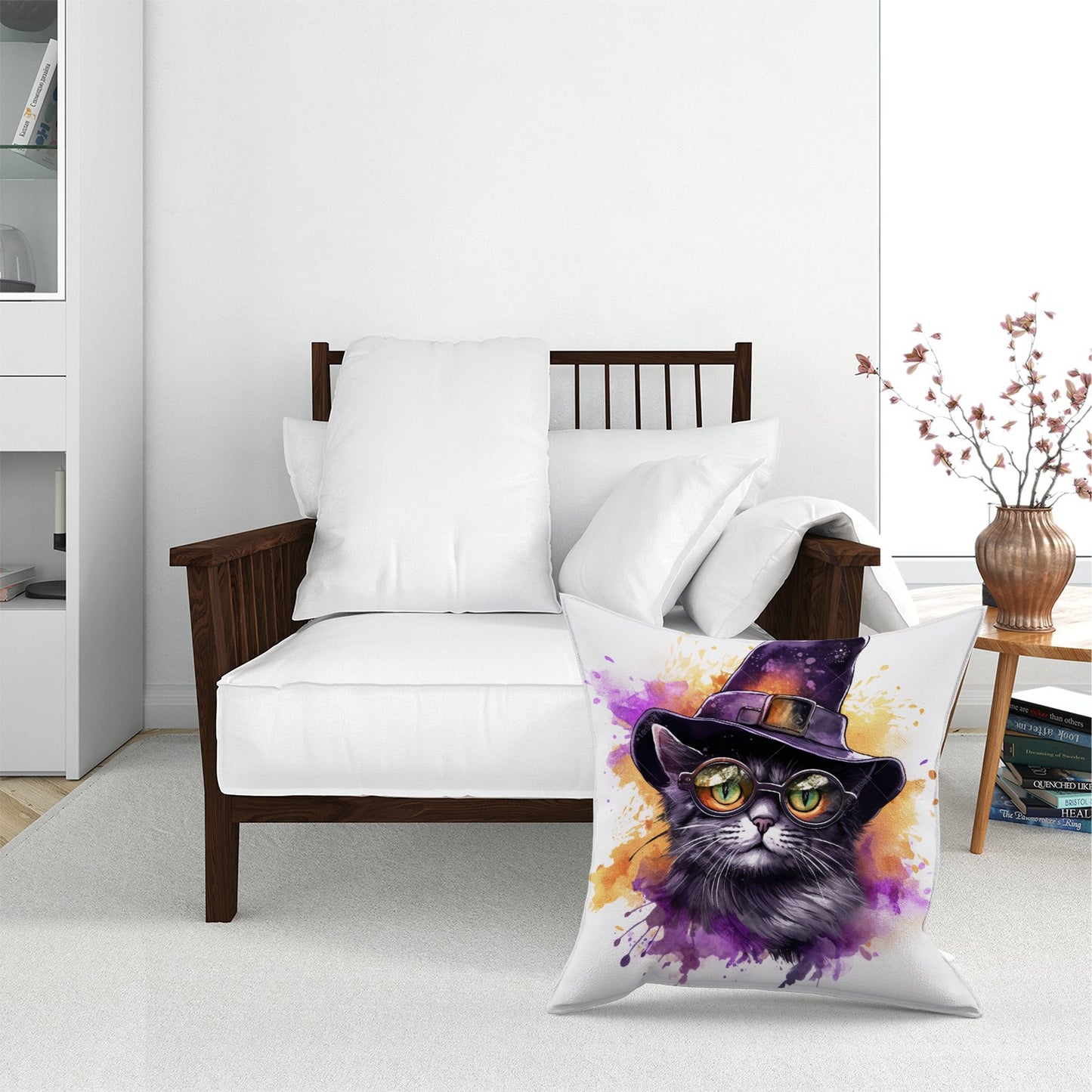 Splashart Longhaired Witches Cat Pet Bed