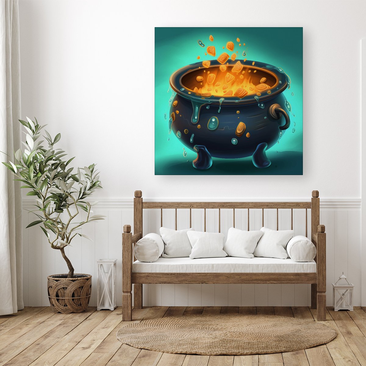 Bubbling Cauldron Splashart Canvas