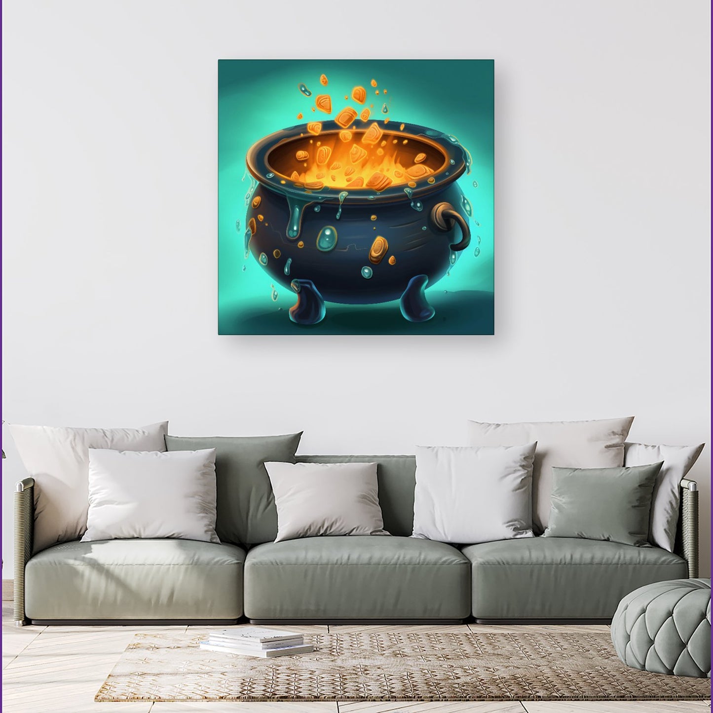 Bubbling Cauldron Splashart Canvas