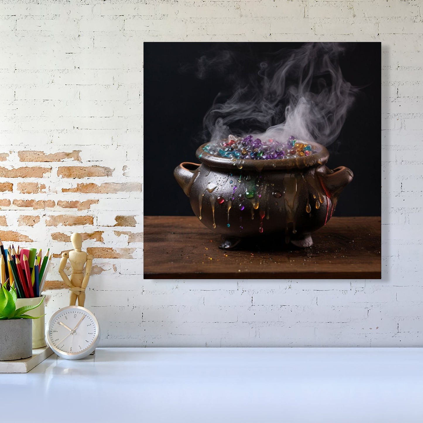 Contemporary Bubbling Cauldron Canvas