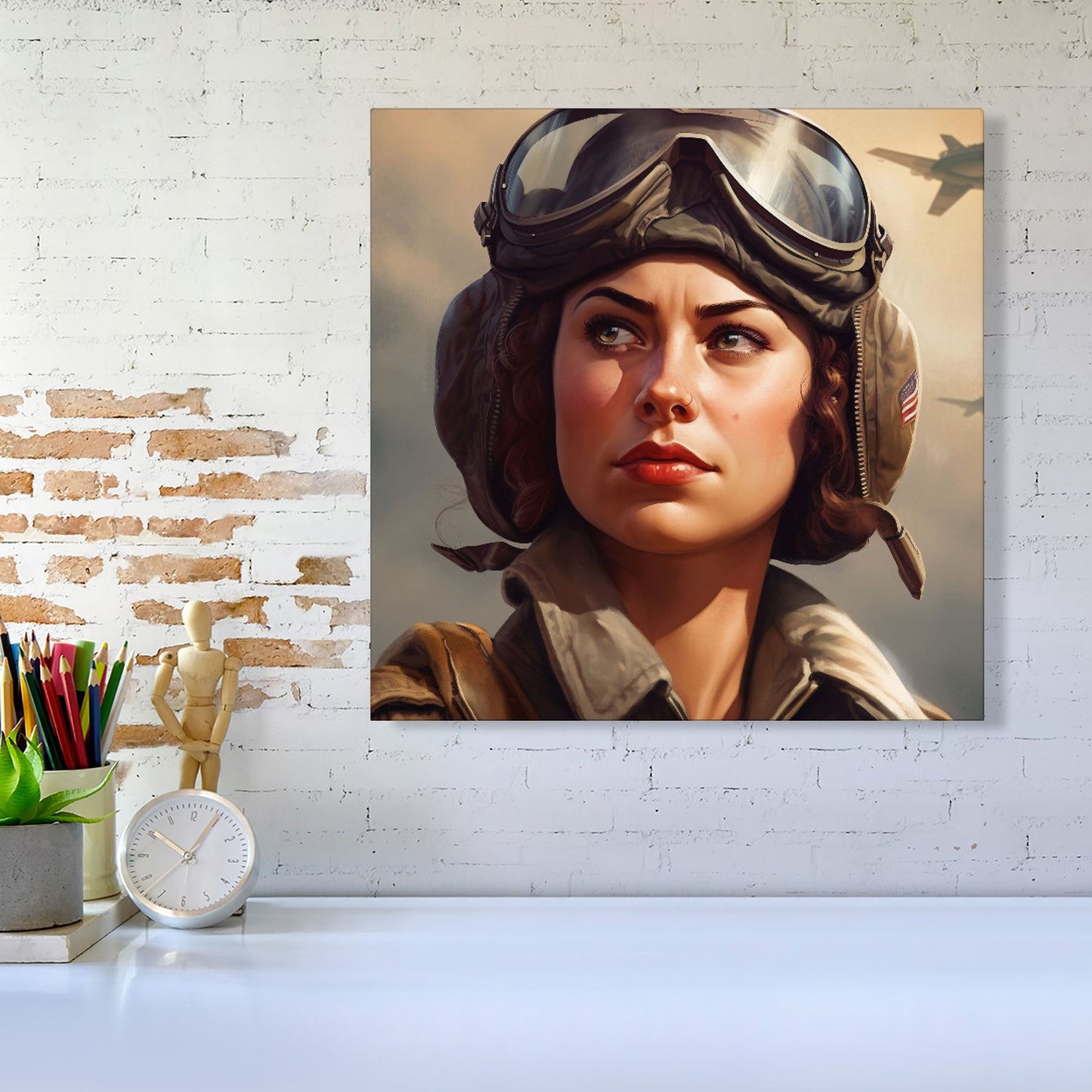 Female Pilot Canvas