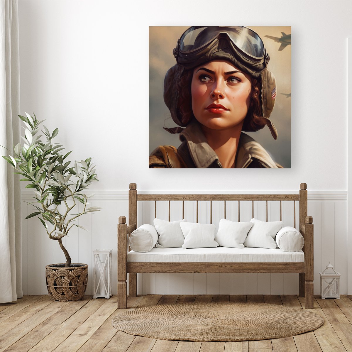Female Pilot Canvas