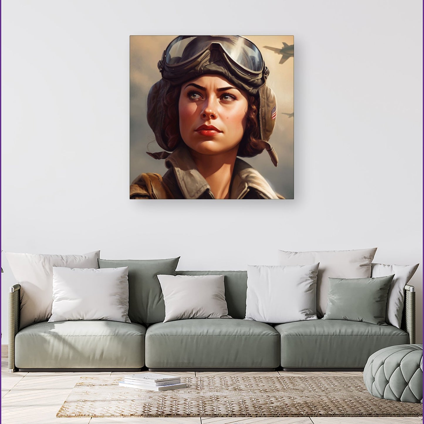 Female Pilot Canvas