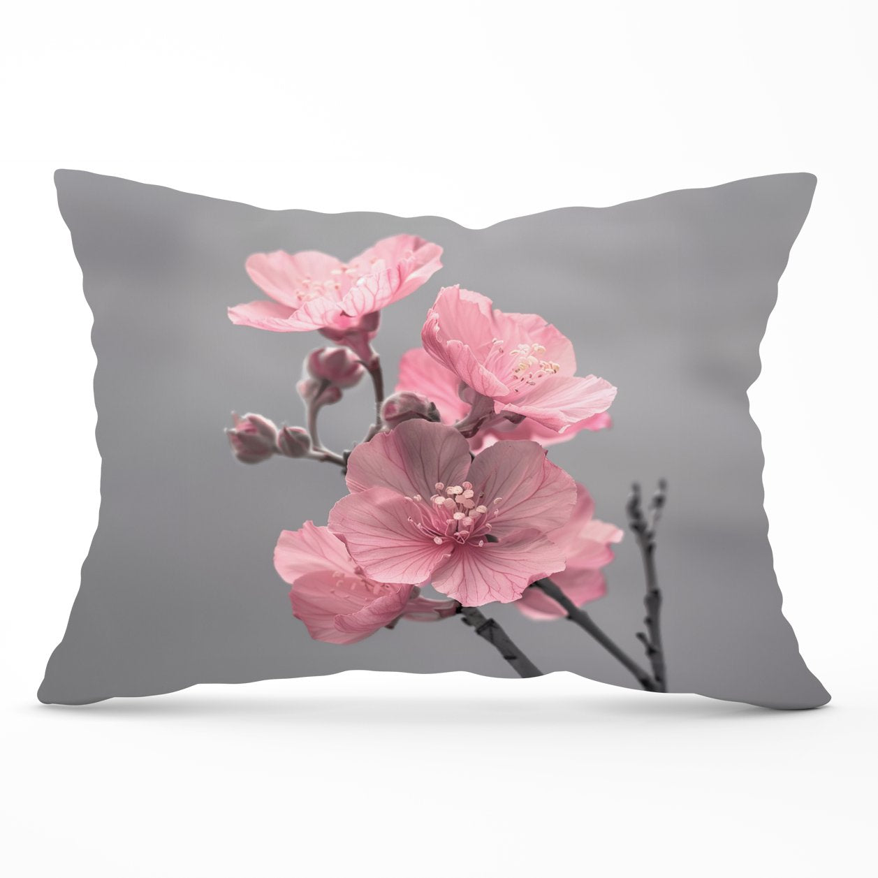 Delicate Pink Flowers Cushions