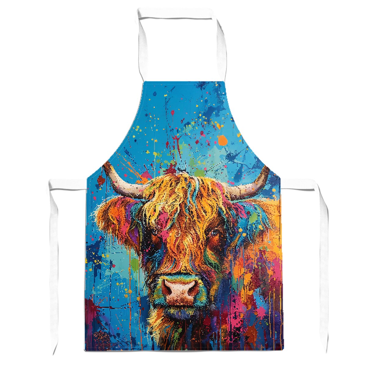 Splashart Highland Cow Apron