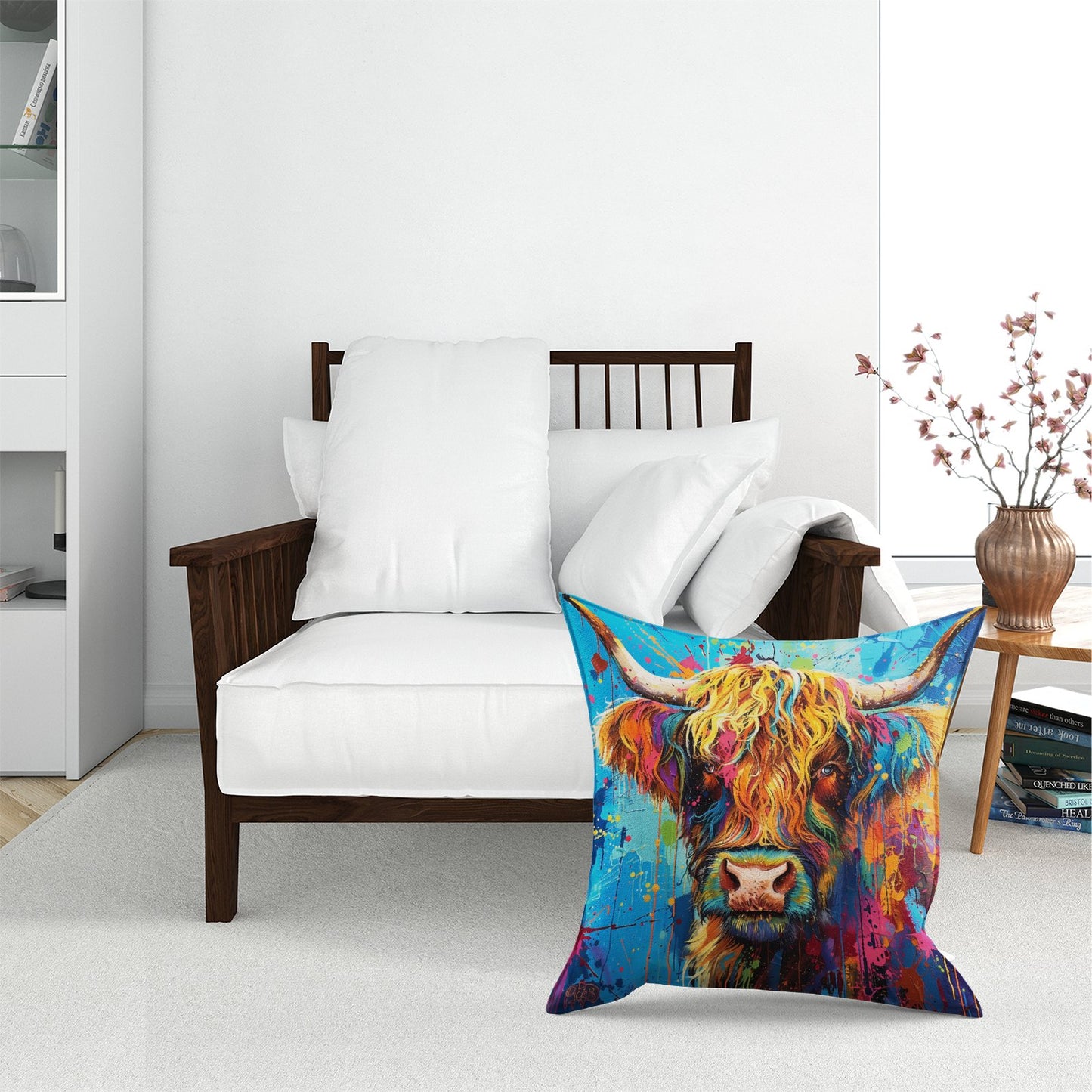 Splashart Highland Cow Pet Bed