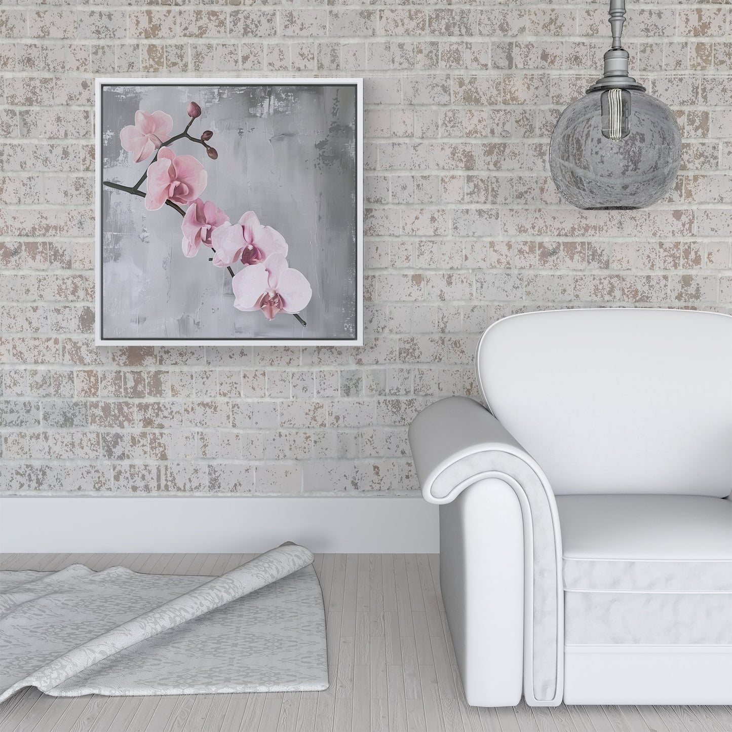 Blossom On A Branch Framed Canvas