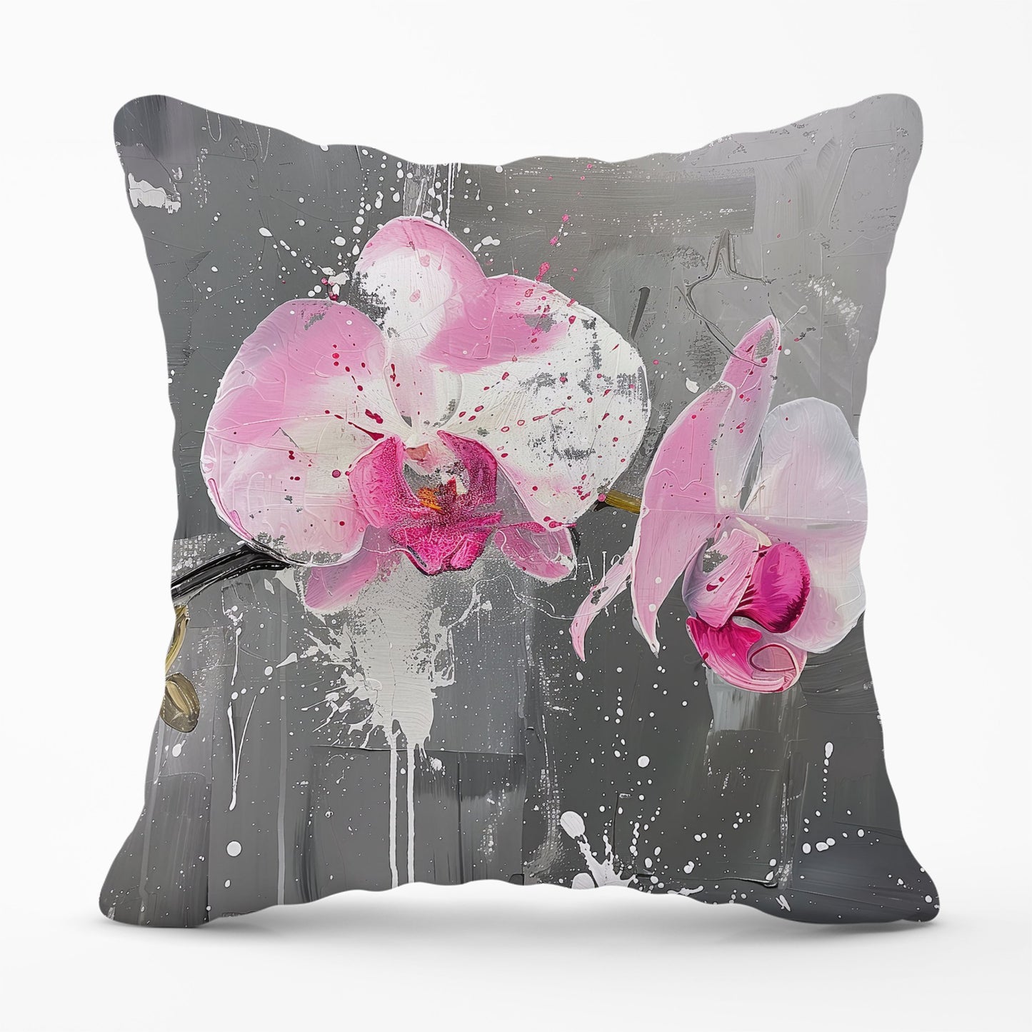 Pink Orchids Splashart Cushions