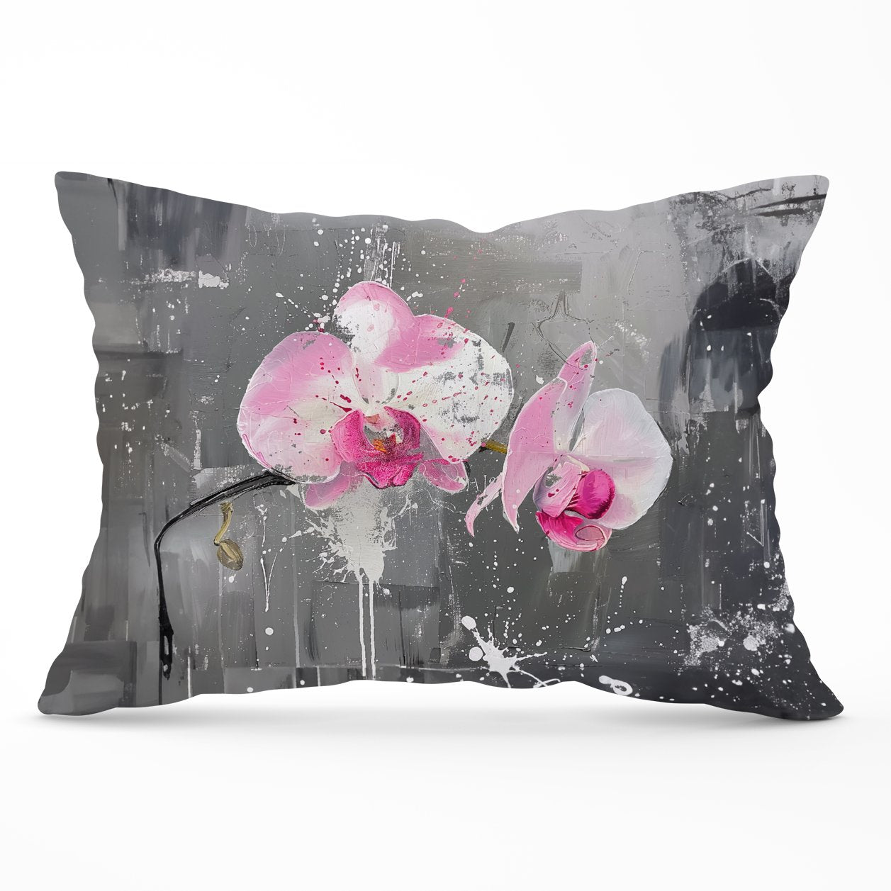 Pink Orchids Splashart Cushions