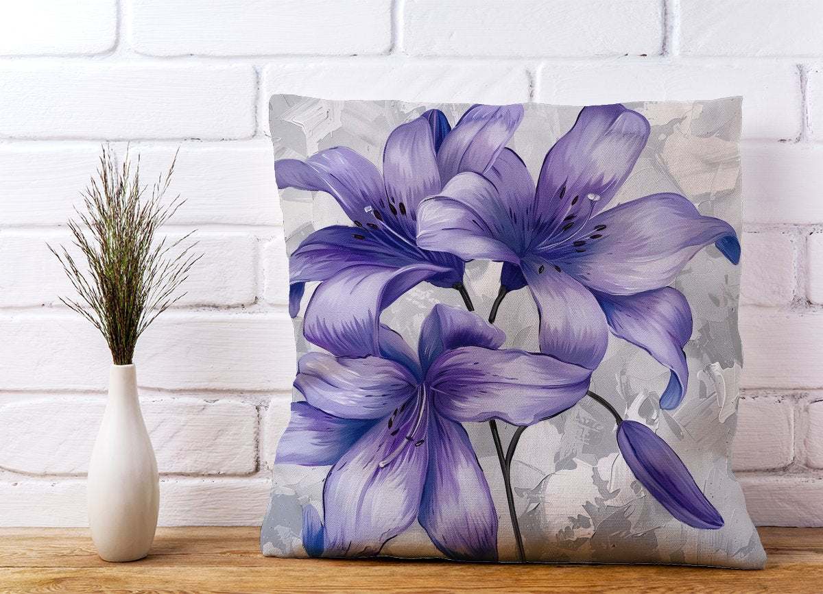Purple Lilies Cushions