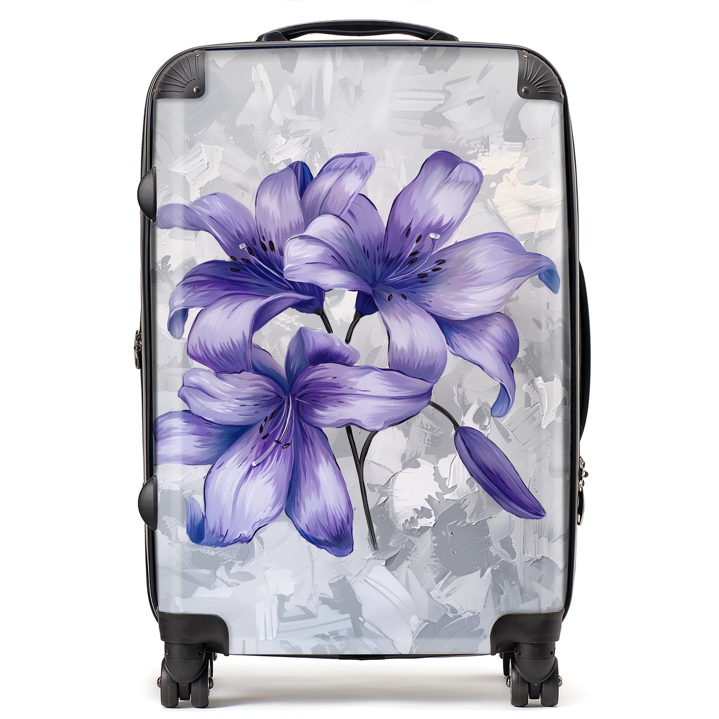 Purple Lilies Suitcase