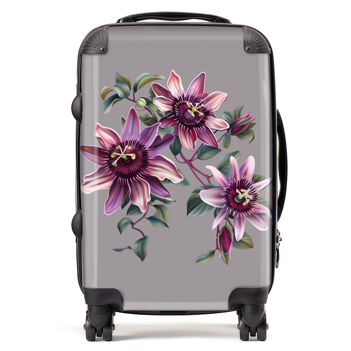 Purple Passion Flowers Suitcase