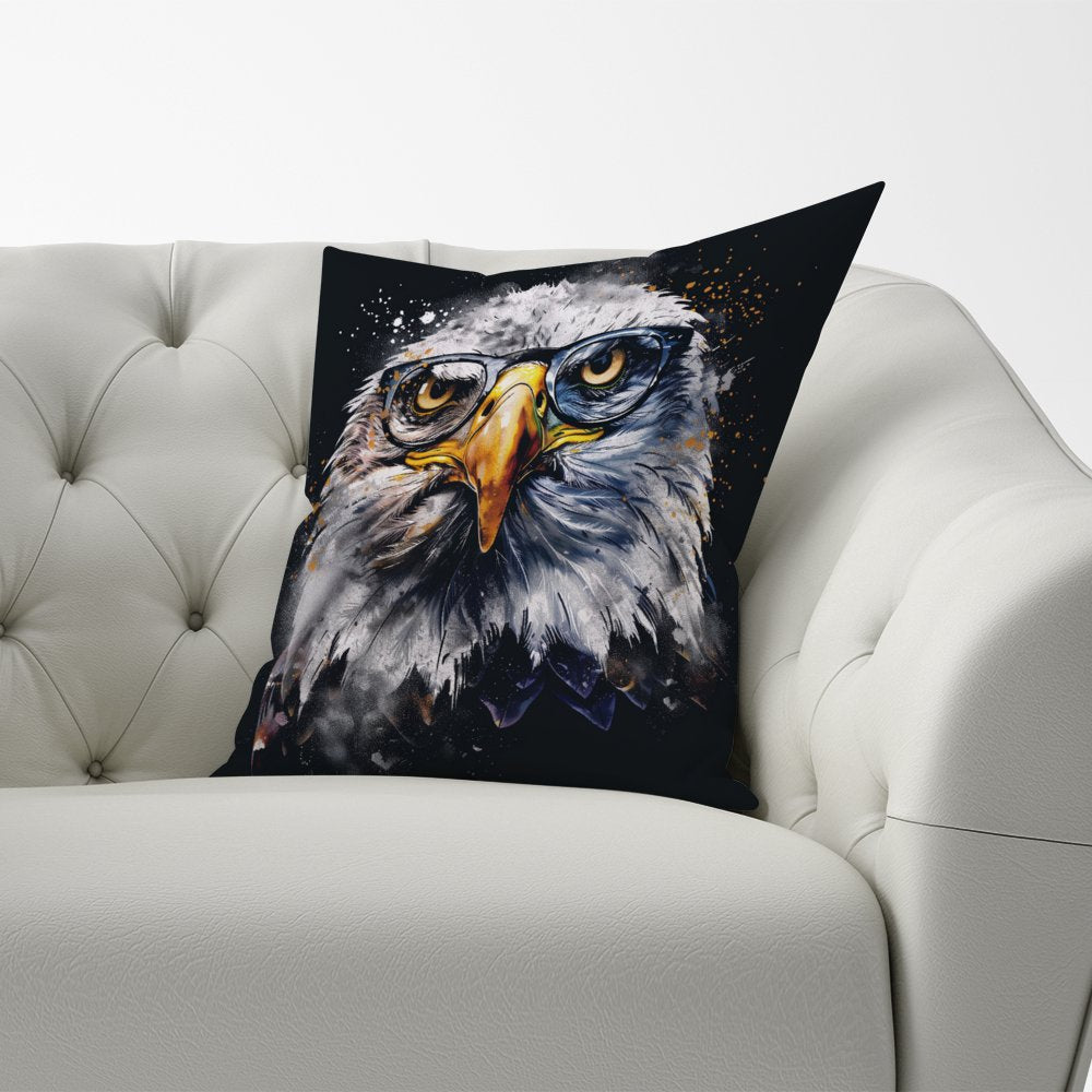 Eagle In Glasses Splashart Cushions
