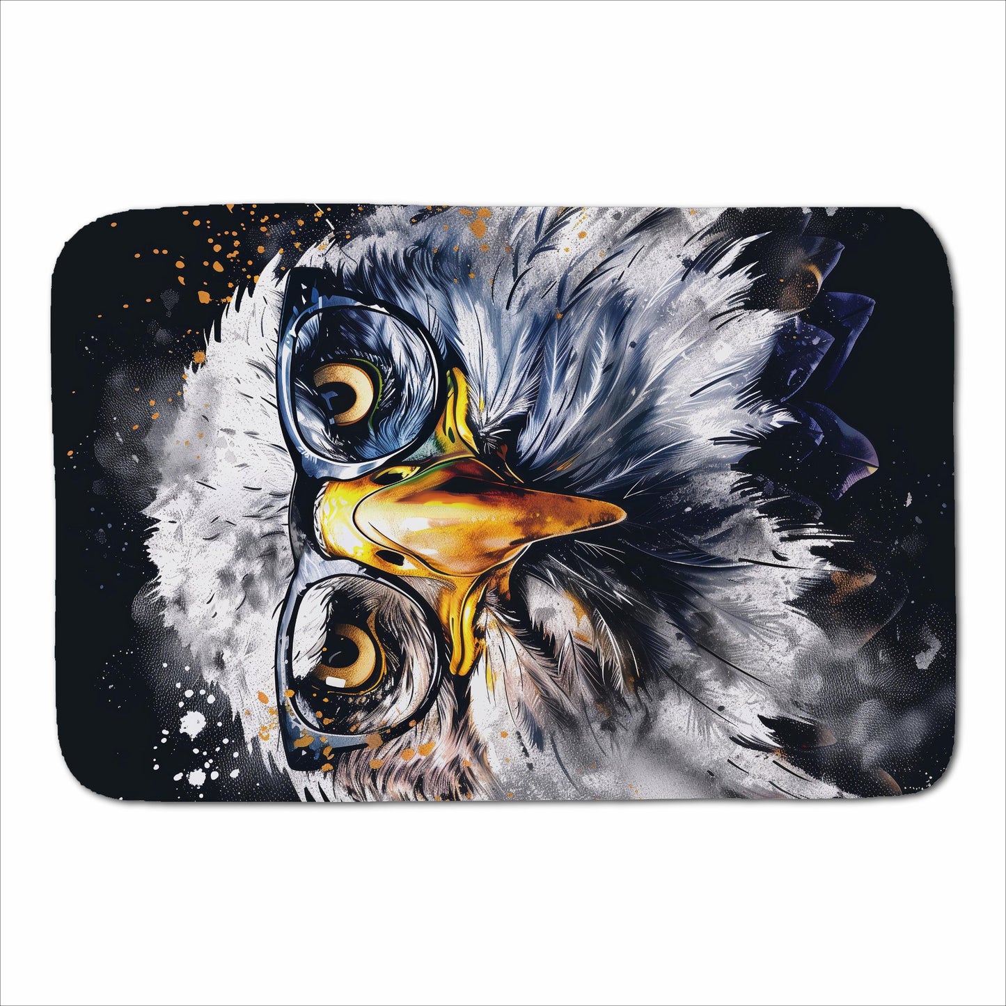 Eagle In Glasses Splashart Sherpa Blanket