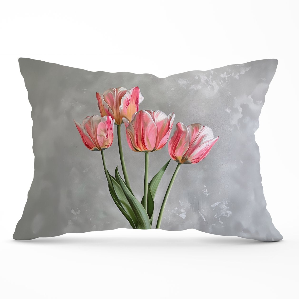 Painted Pink Tulips Cushions