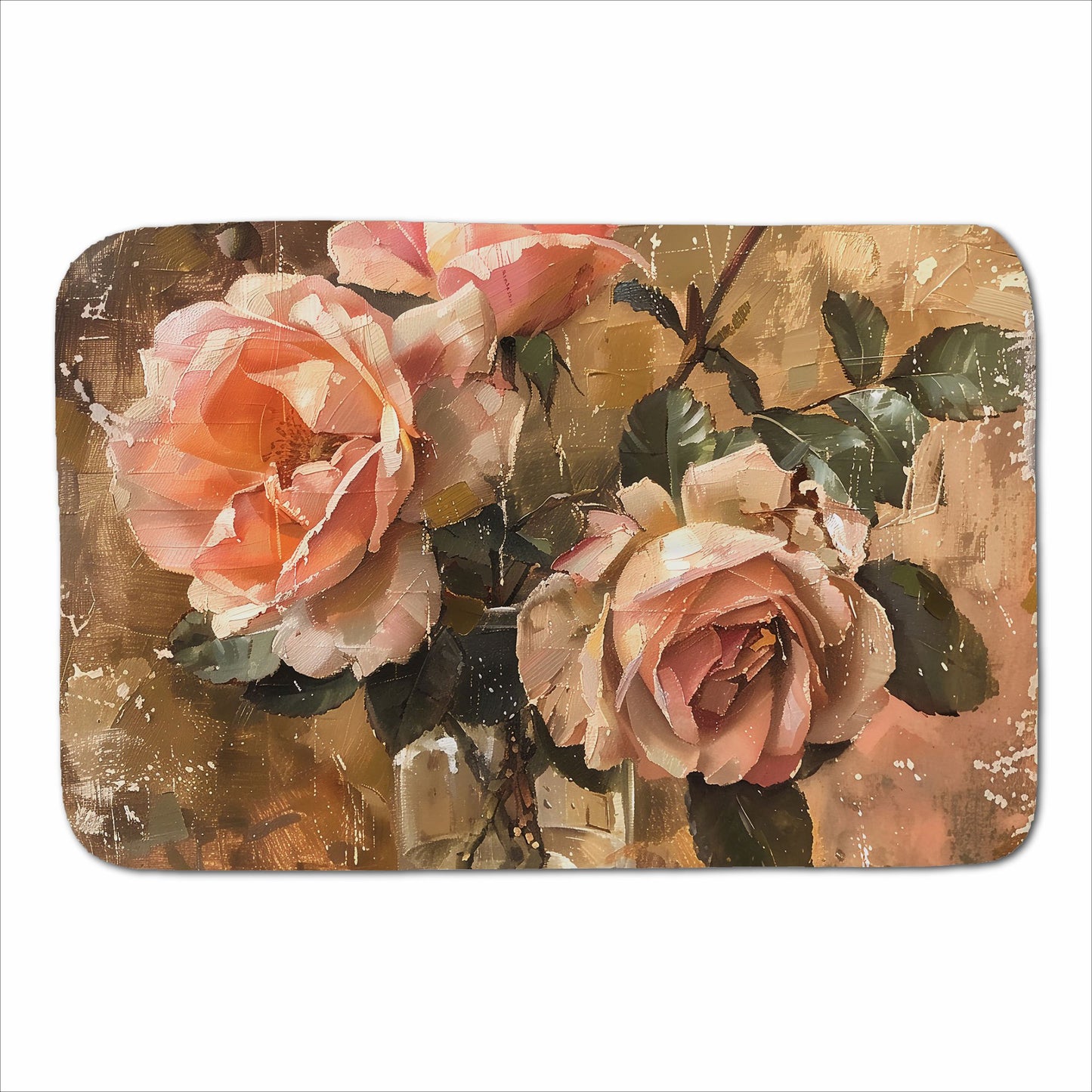 Vintage Roses Sherpa Blanket