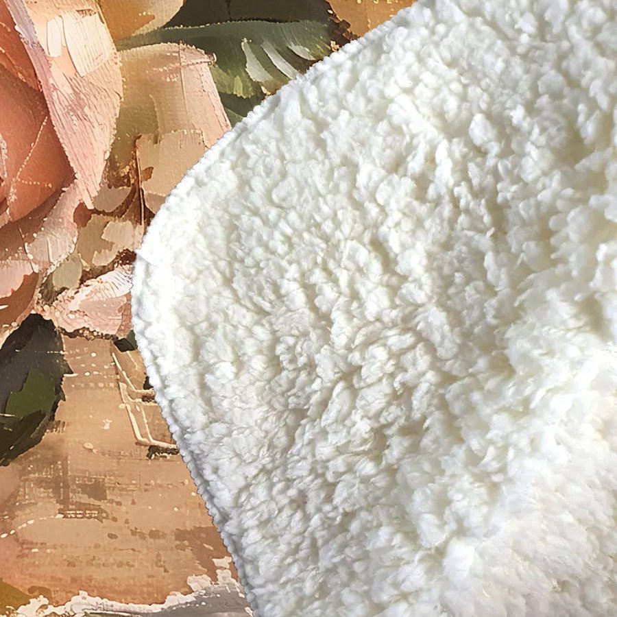 Vintage Roses Sherpa Blanket