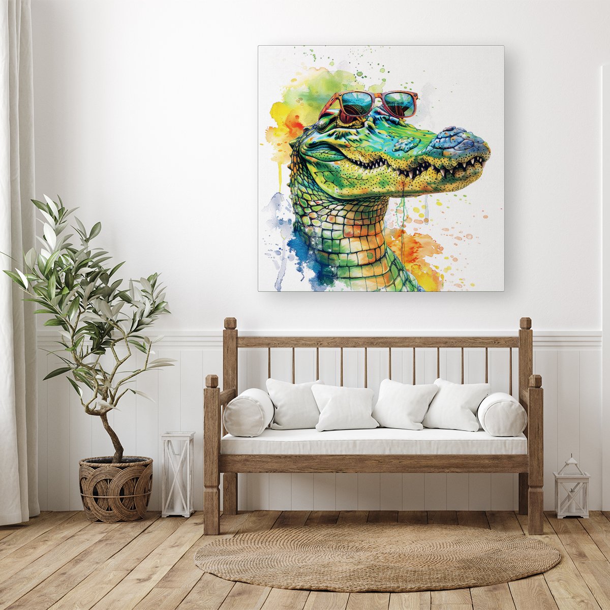 Cool Crocodile Canvas