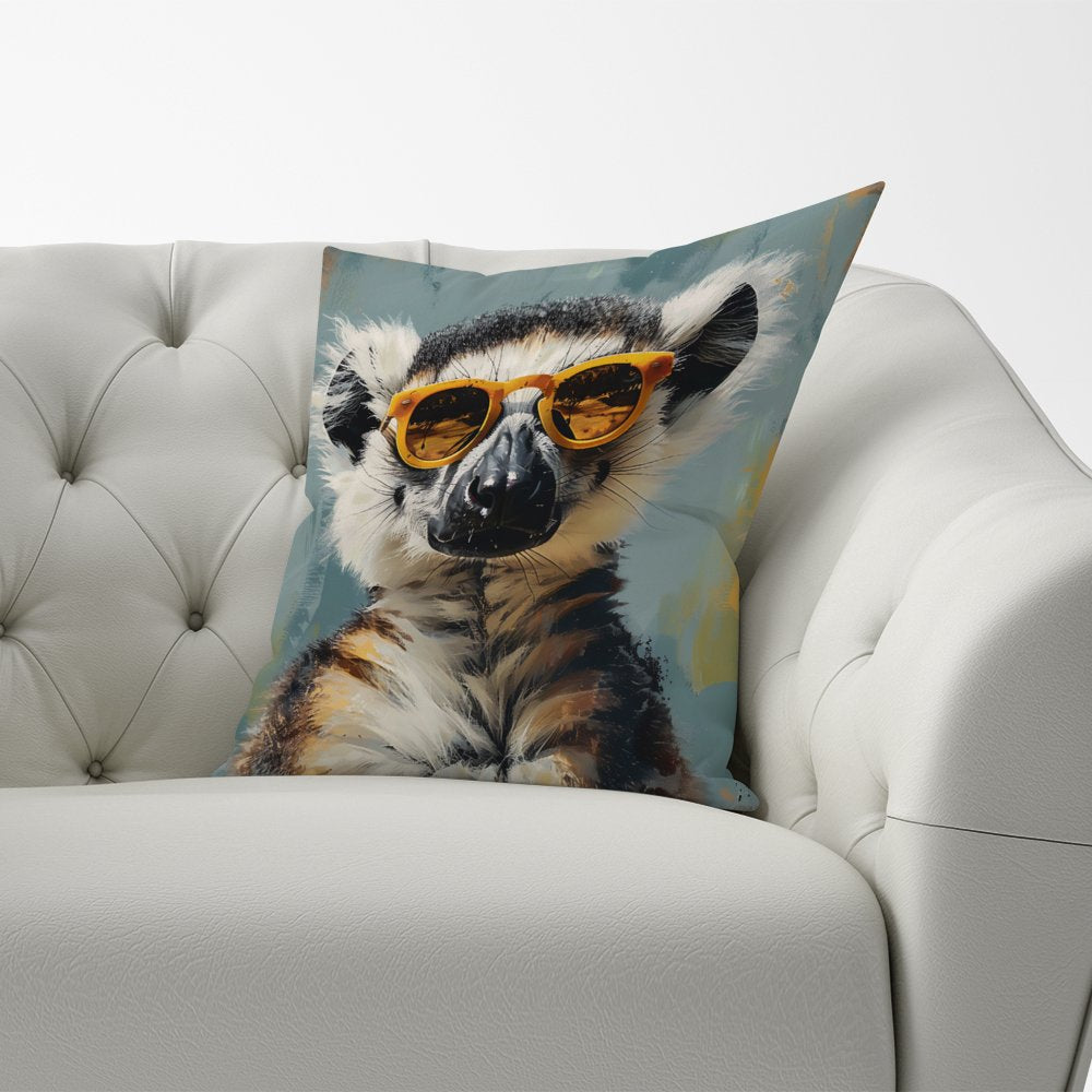 Lemur In Glasses Cushions