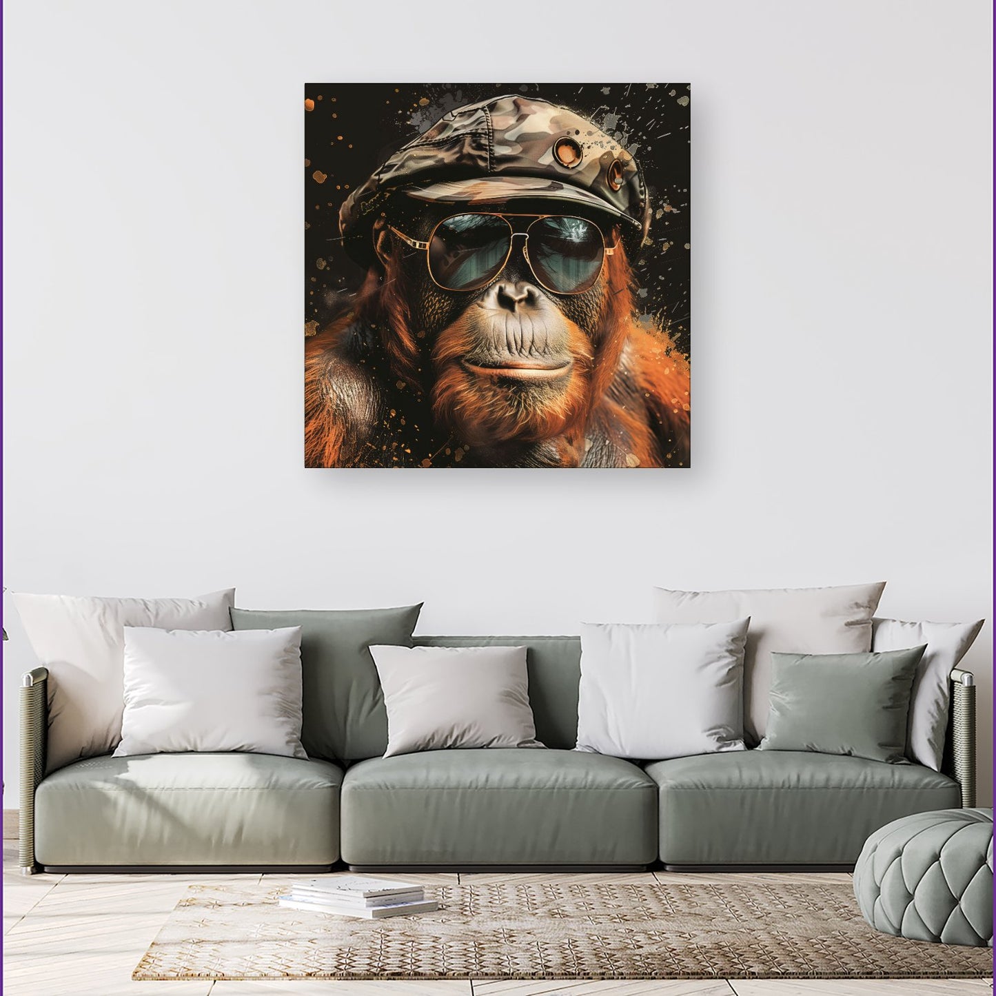 Cool Orangutan Canvas