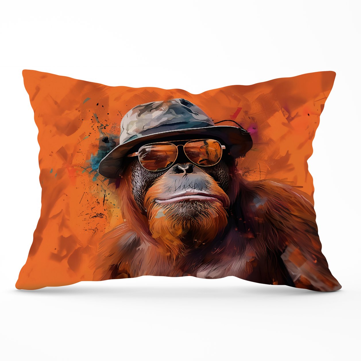 Orangutan In Glasses Cushions