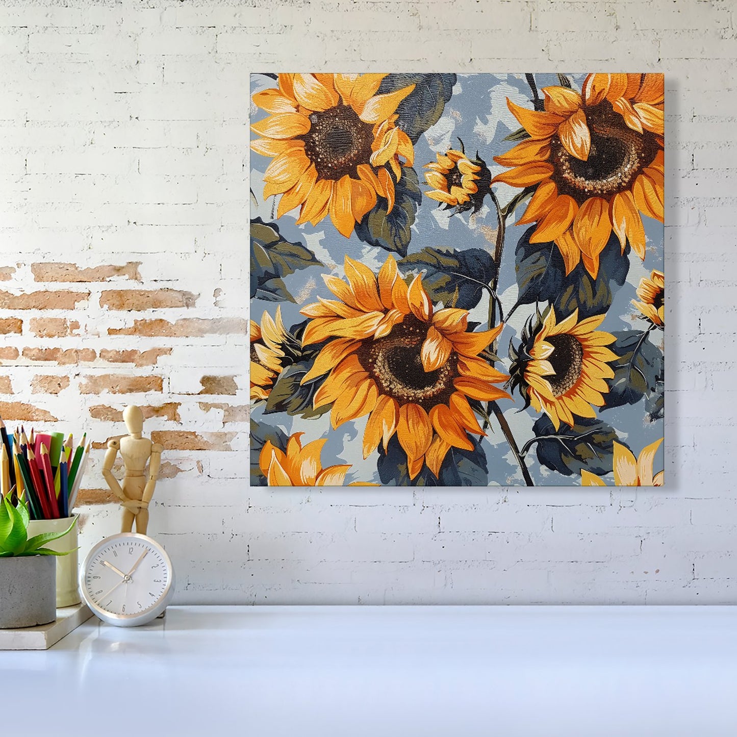 Sunflowers On A Sunny Day Canvas