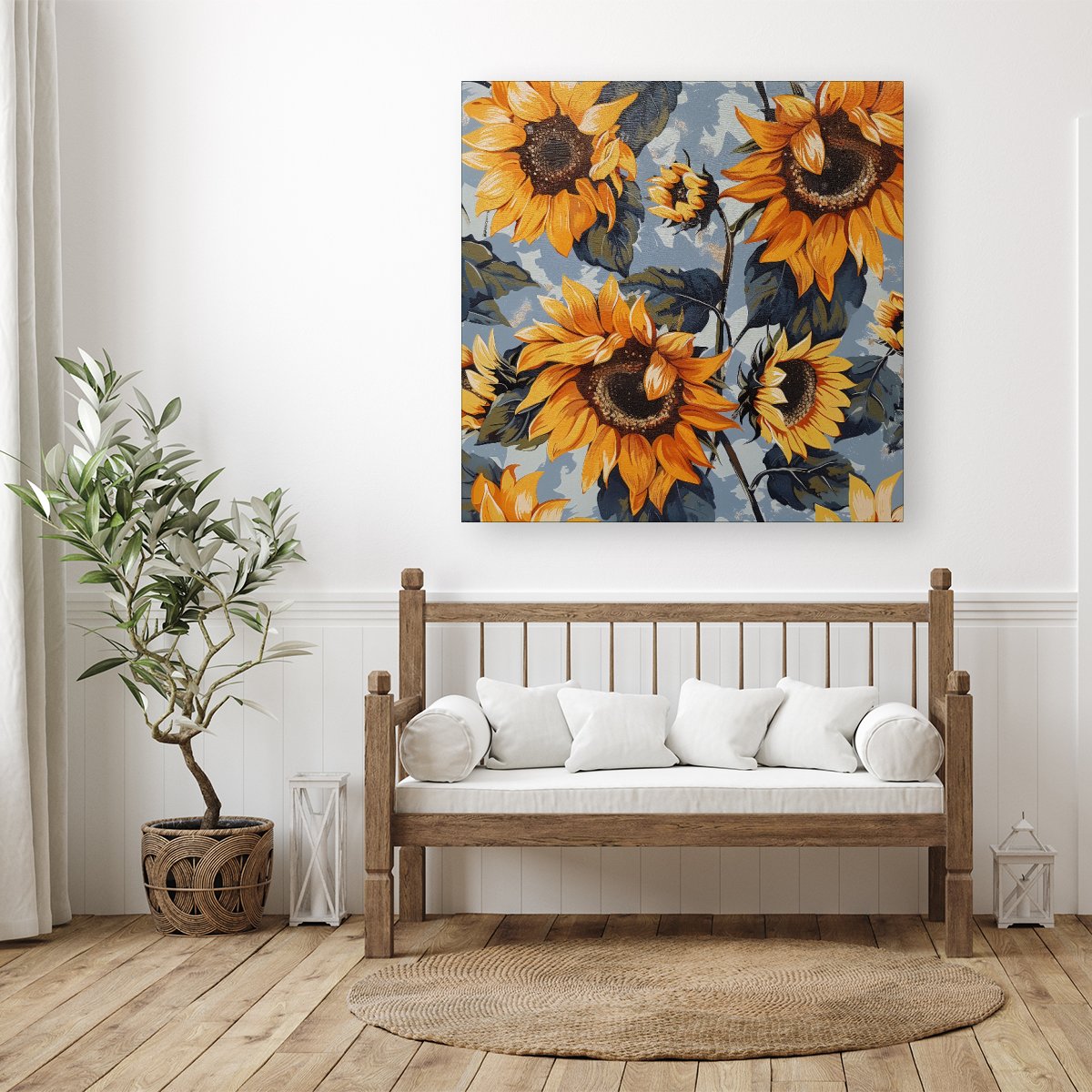Sunflowers On A Sunny Day Canvas