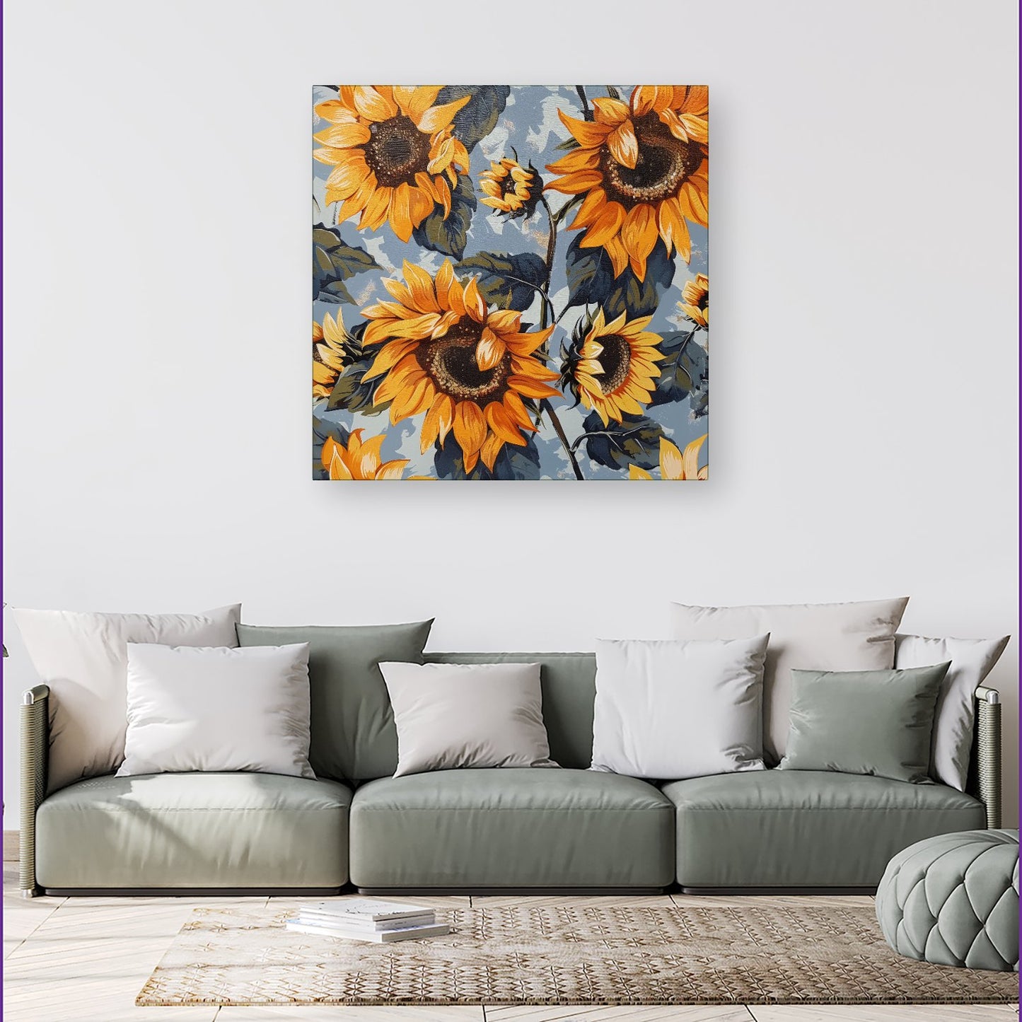 Sunflowers On A Sunny Day Canvas