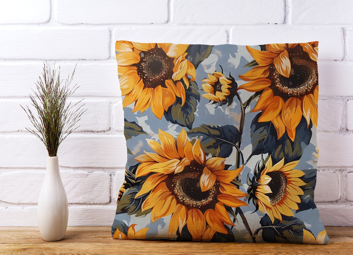 Sunflowers On A Sunny Day Cushions