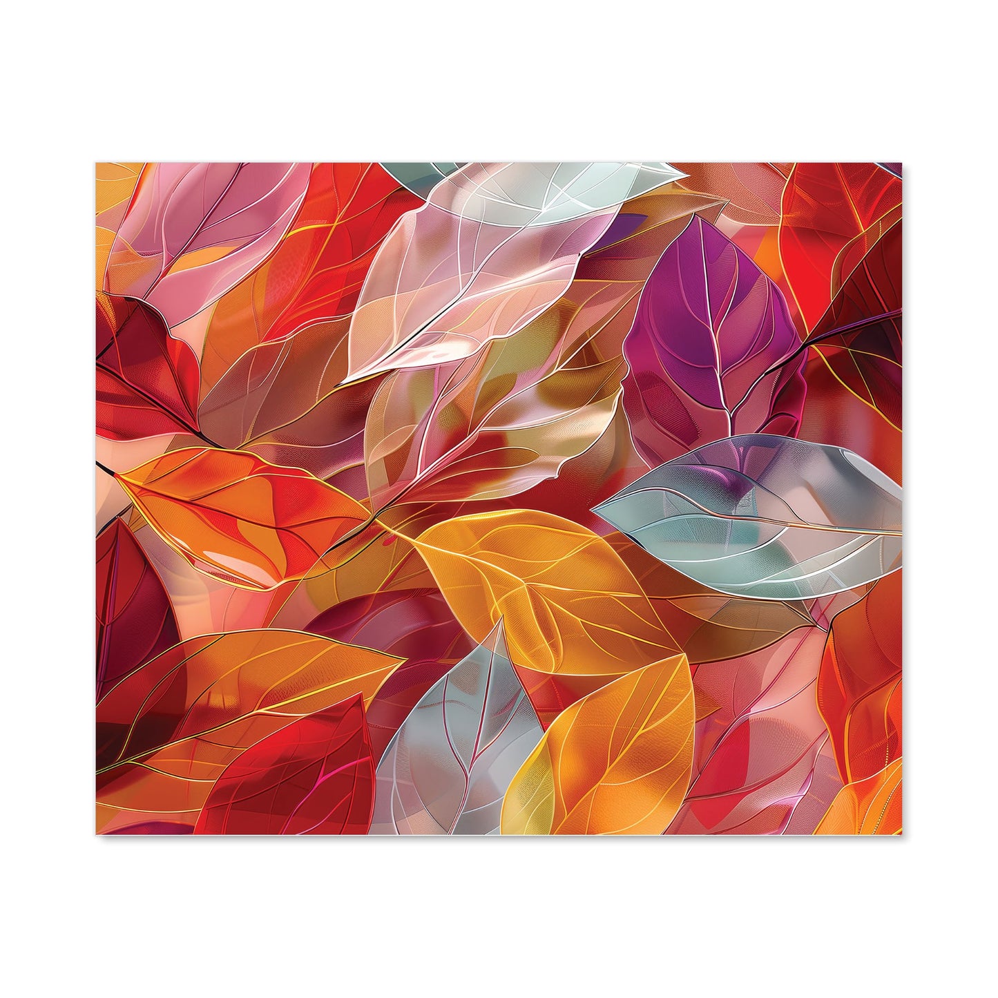 Kaleidoscope of Autumn Leaves Kitchen Splashback