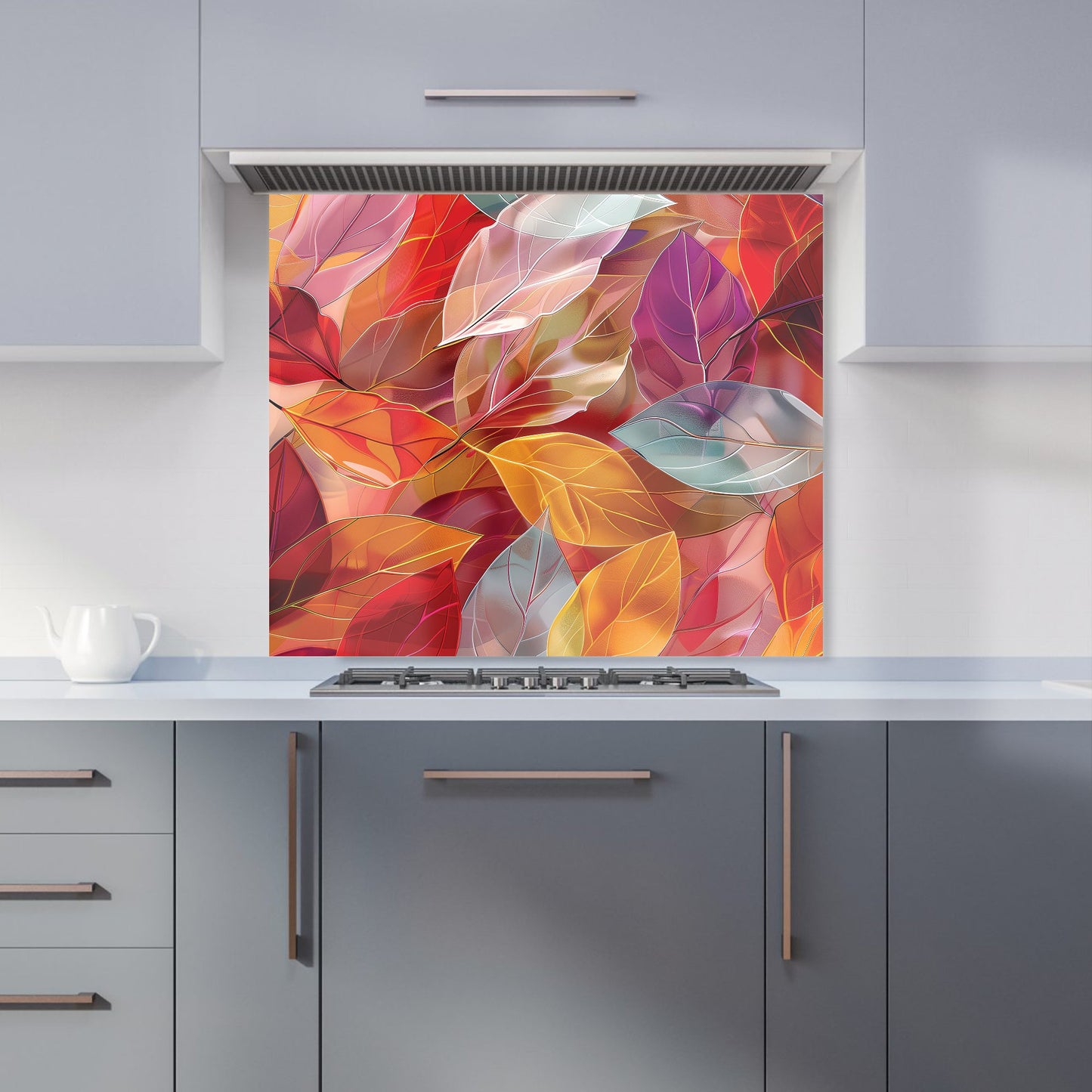 Kaleidoscope of Autumn Leaves Kitchen Splashback