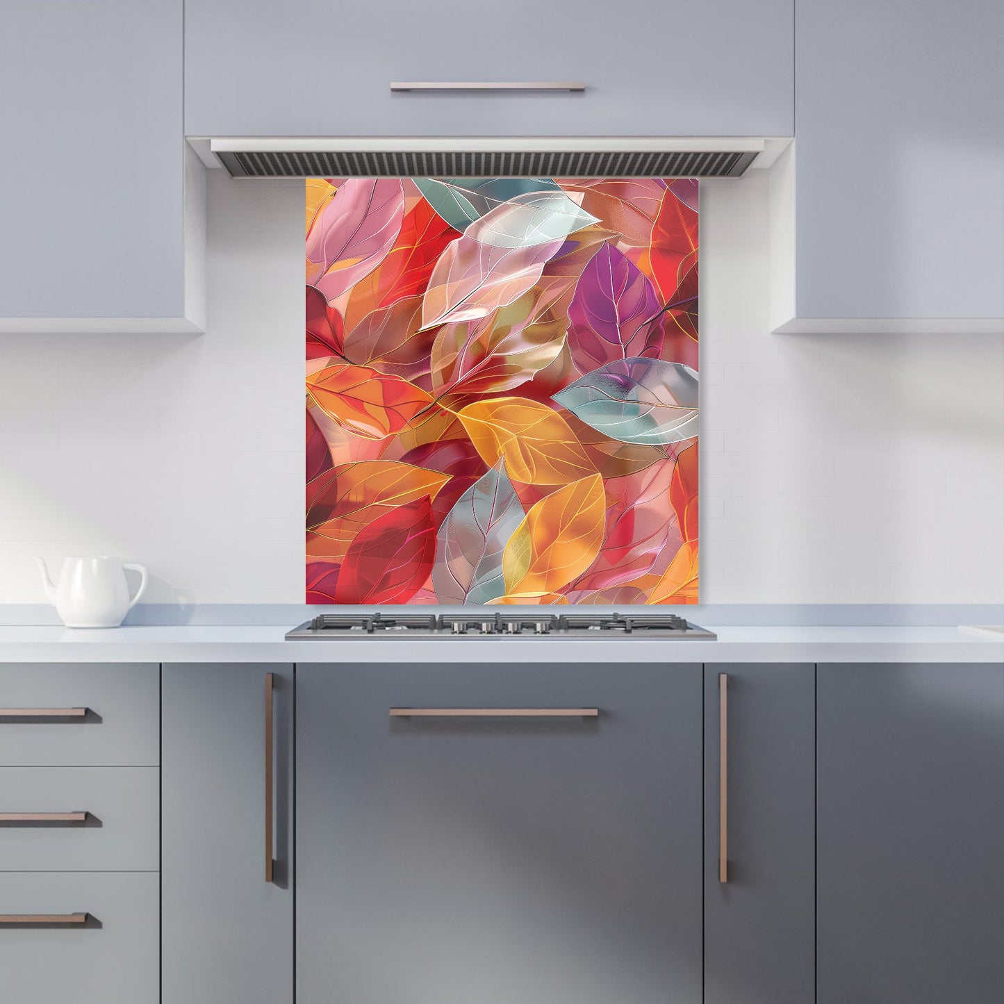 Kaleidoscope of Autumn Leaves Kitchen Splashback