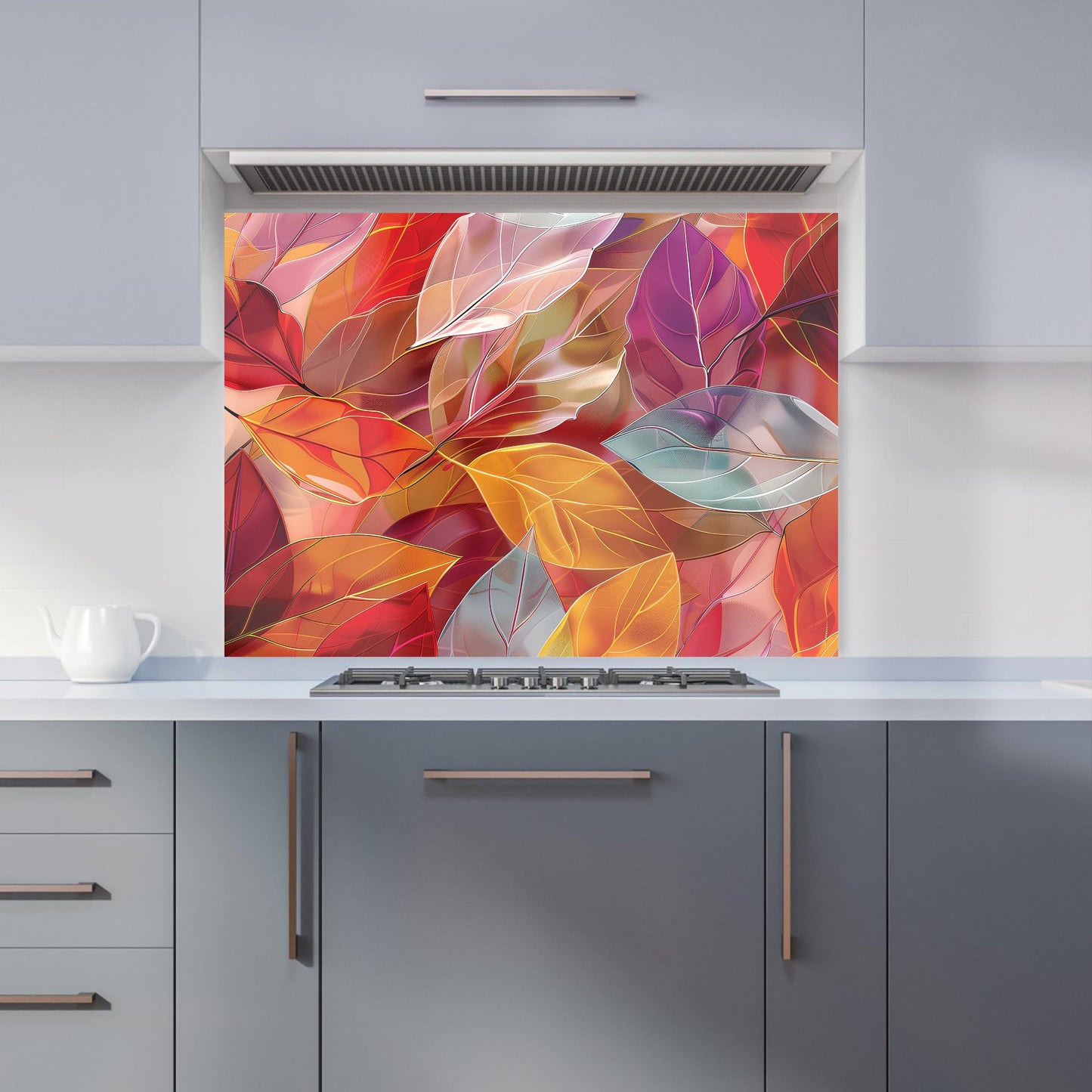 Kaleidoscope of Autumn Leaves Kitchen Splashback