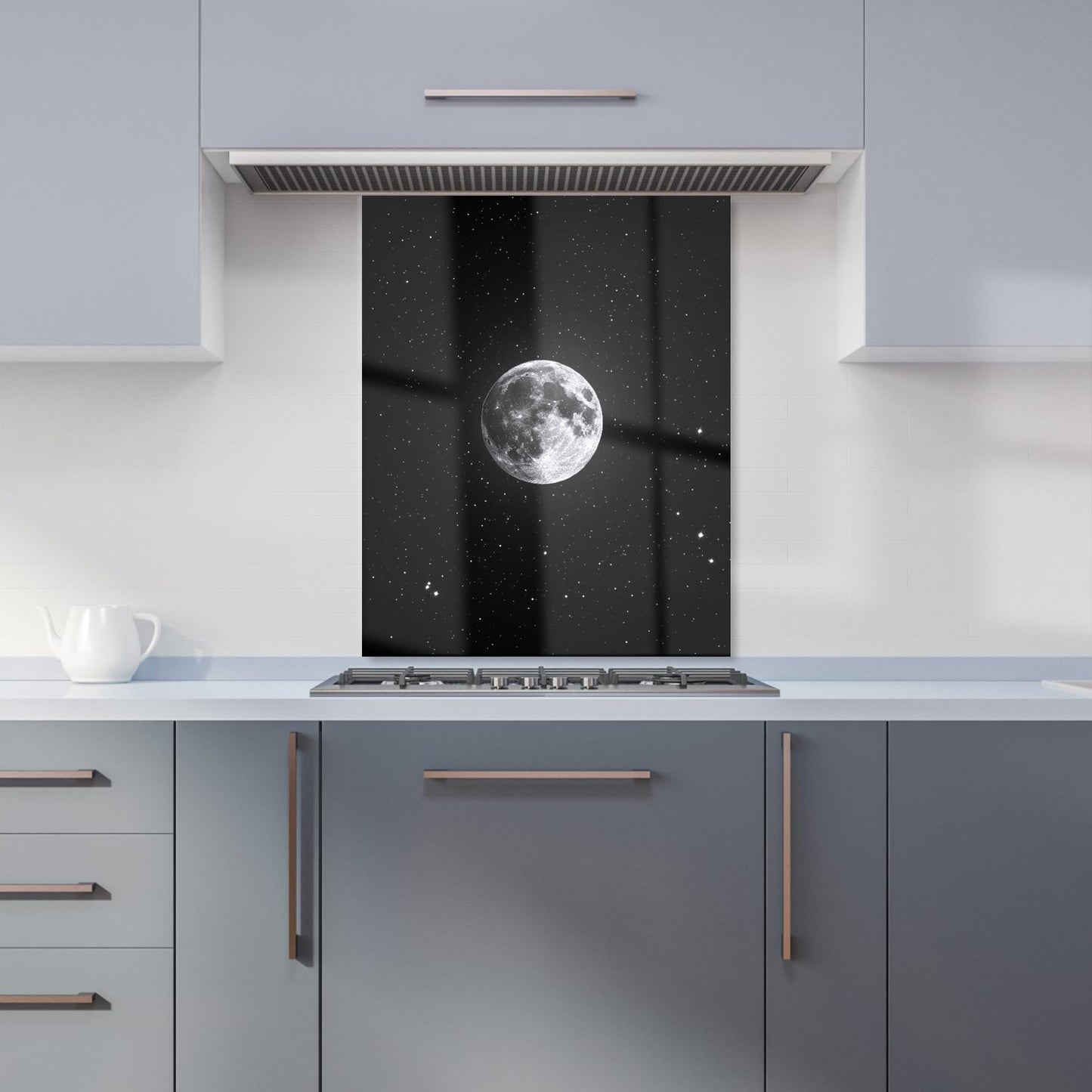 Lunar Glow in the Night Sky Kitchen Splashback