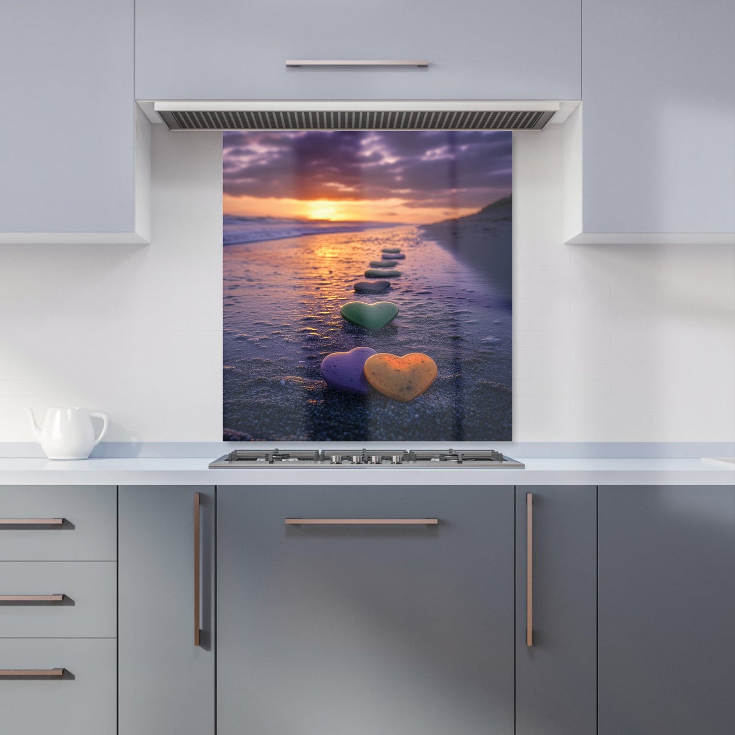 Heartstones at Sunset Kitchen Splashback