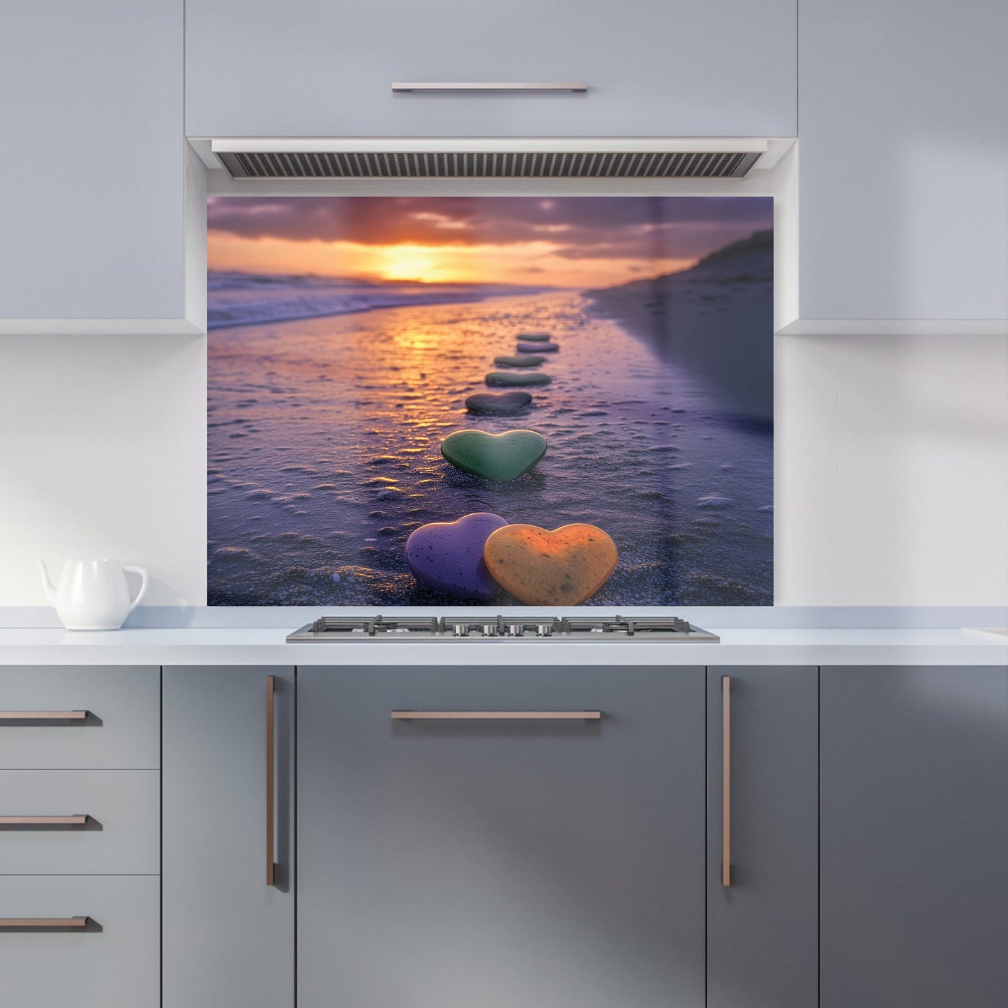 Heartstones at Sunset Kitchen Splashback