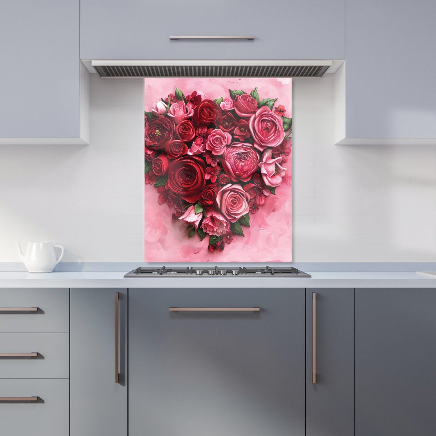 Heart of Roses Kitchen Splashback
