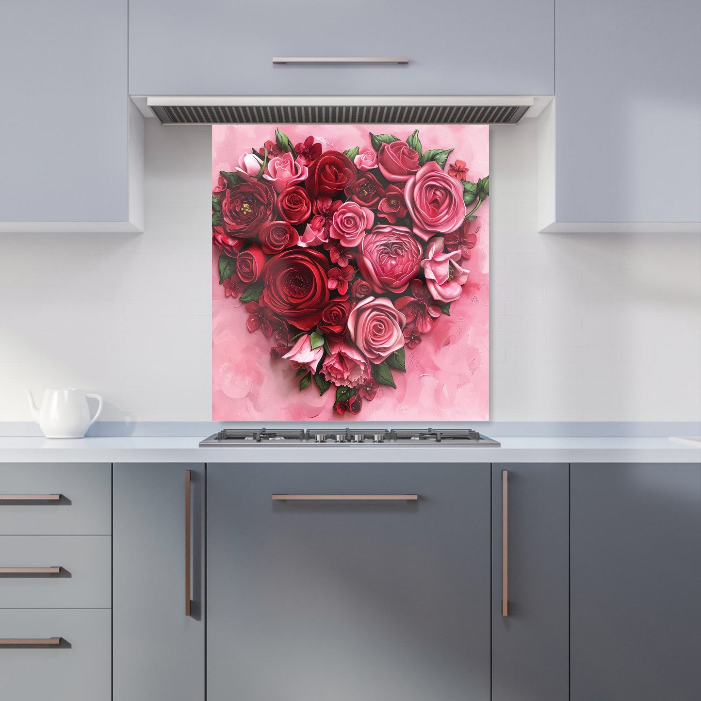 Heart of Roses Kitchen Splashback