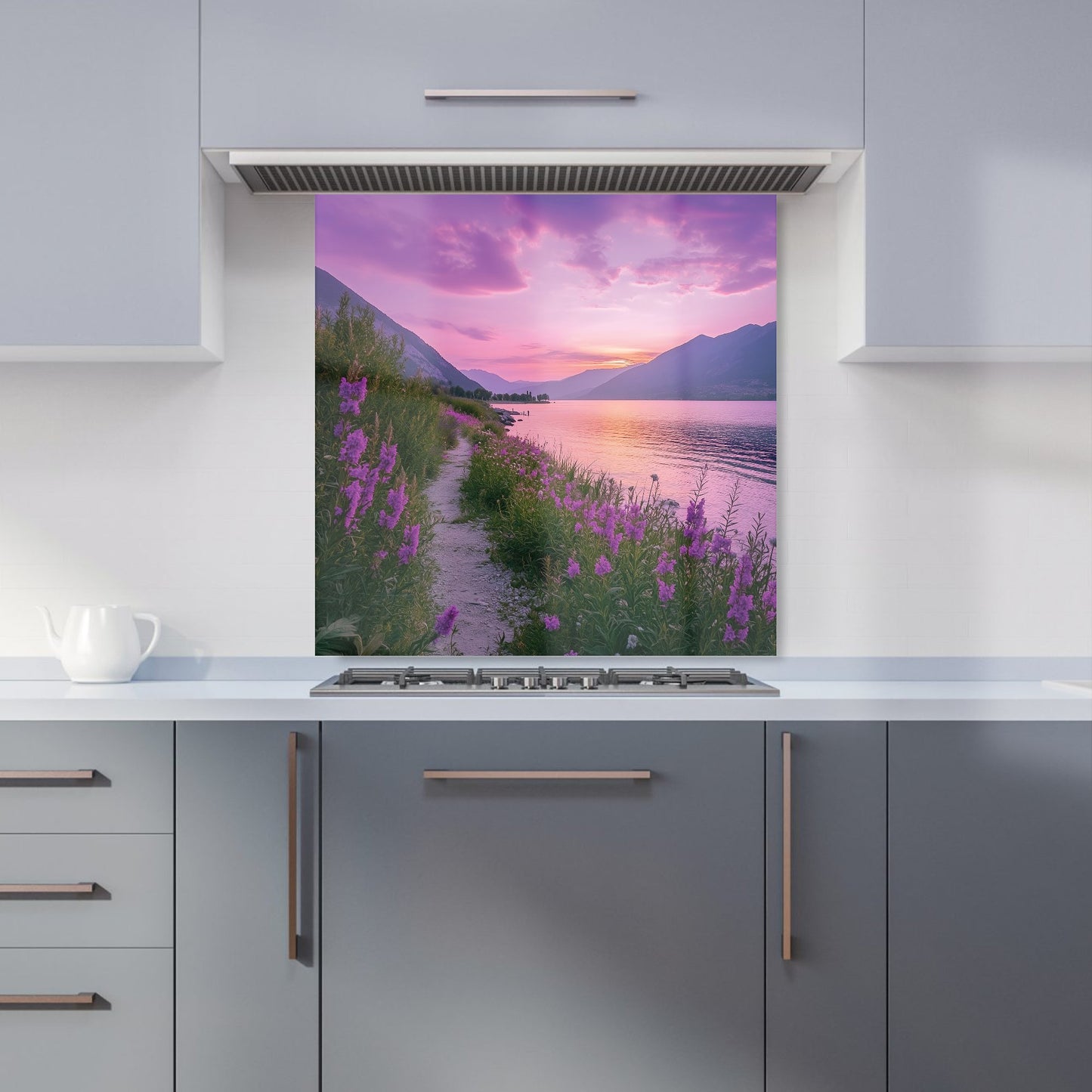 Twilight Path by the Lake Kitchen Splashback