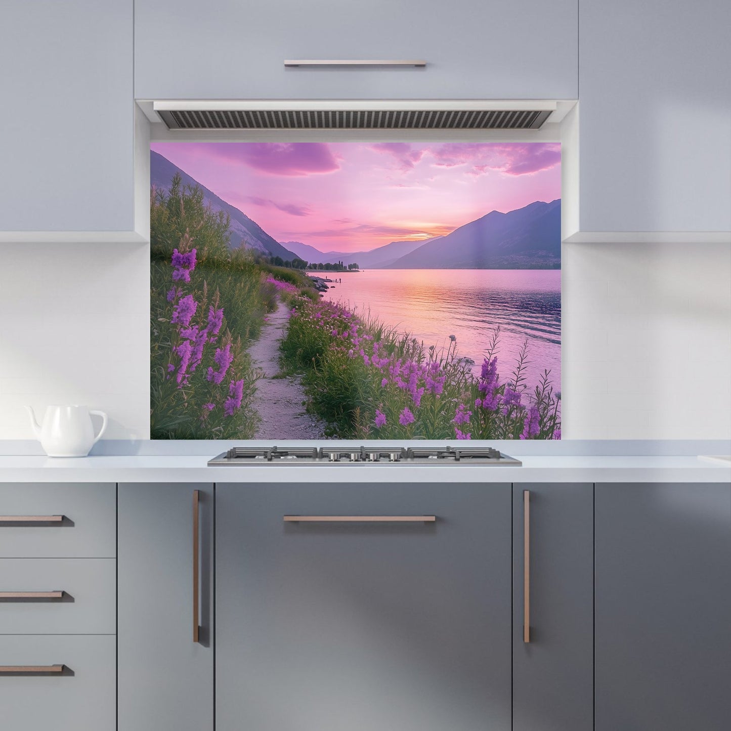 Twilight Path by the Lake Kitchen Splashback