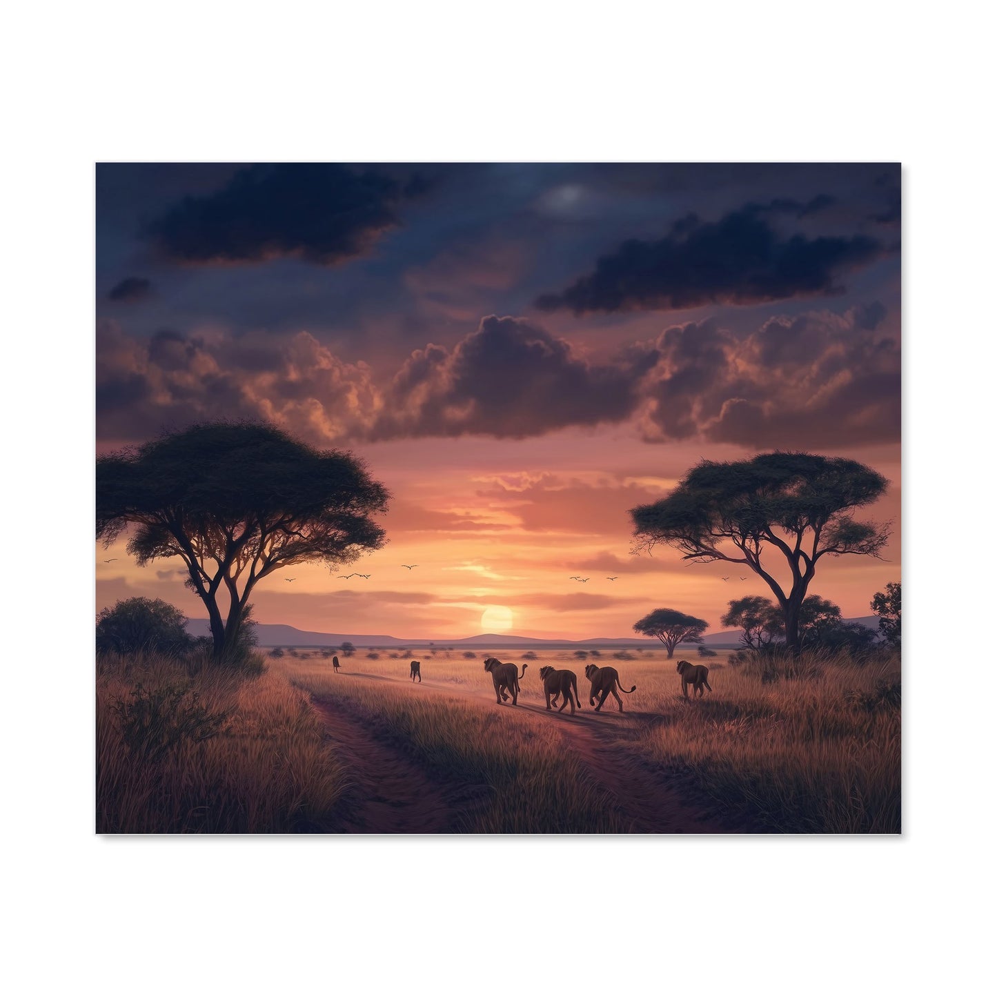 Lions' Twilight Journey Kitchen Splashback