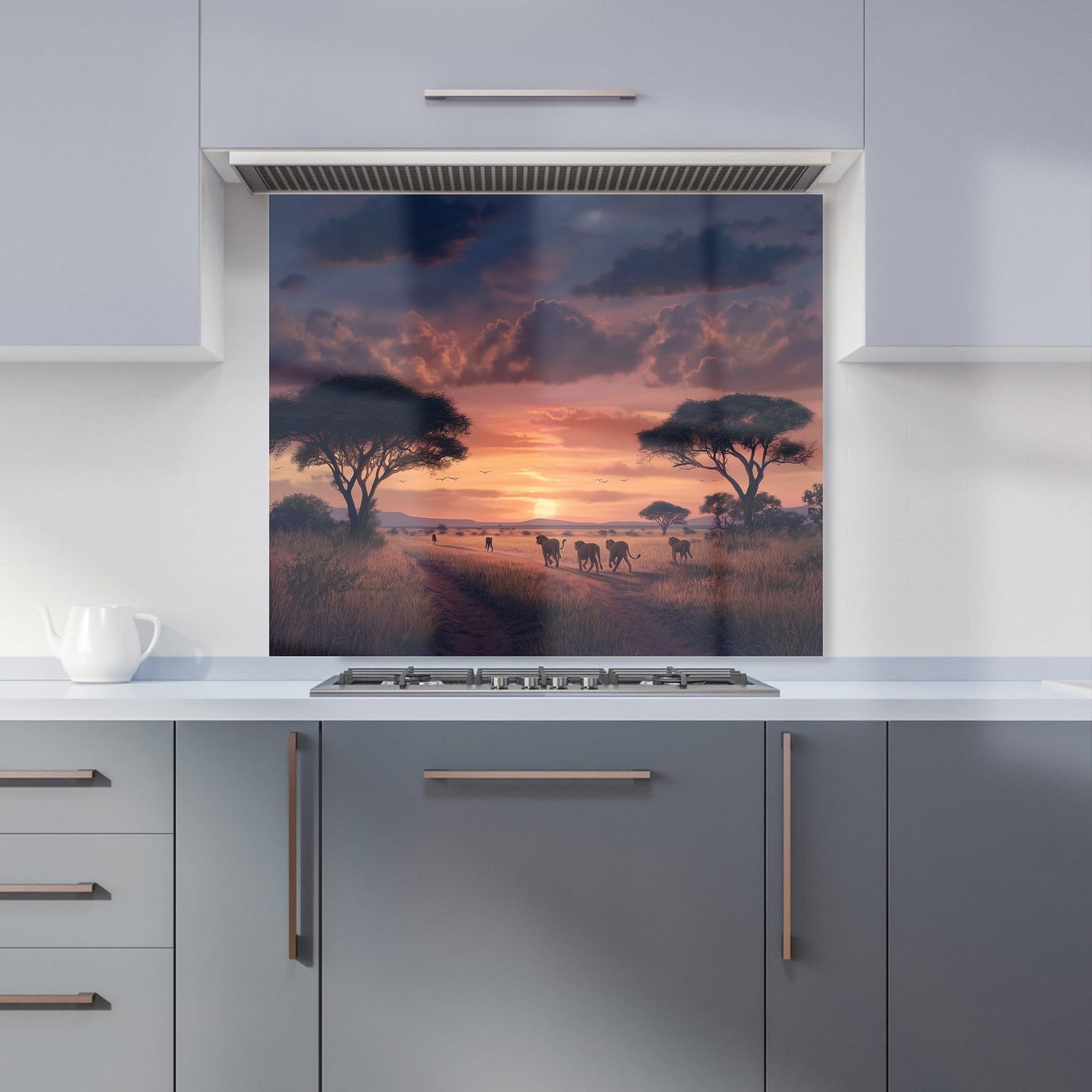 Lions' Twilight Journey Kitchen Splashback