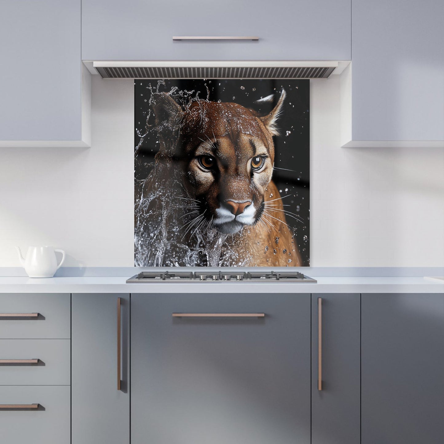 Fierce Puma in Motion Kitchen Splashback