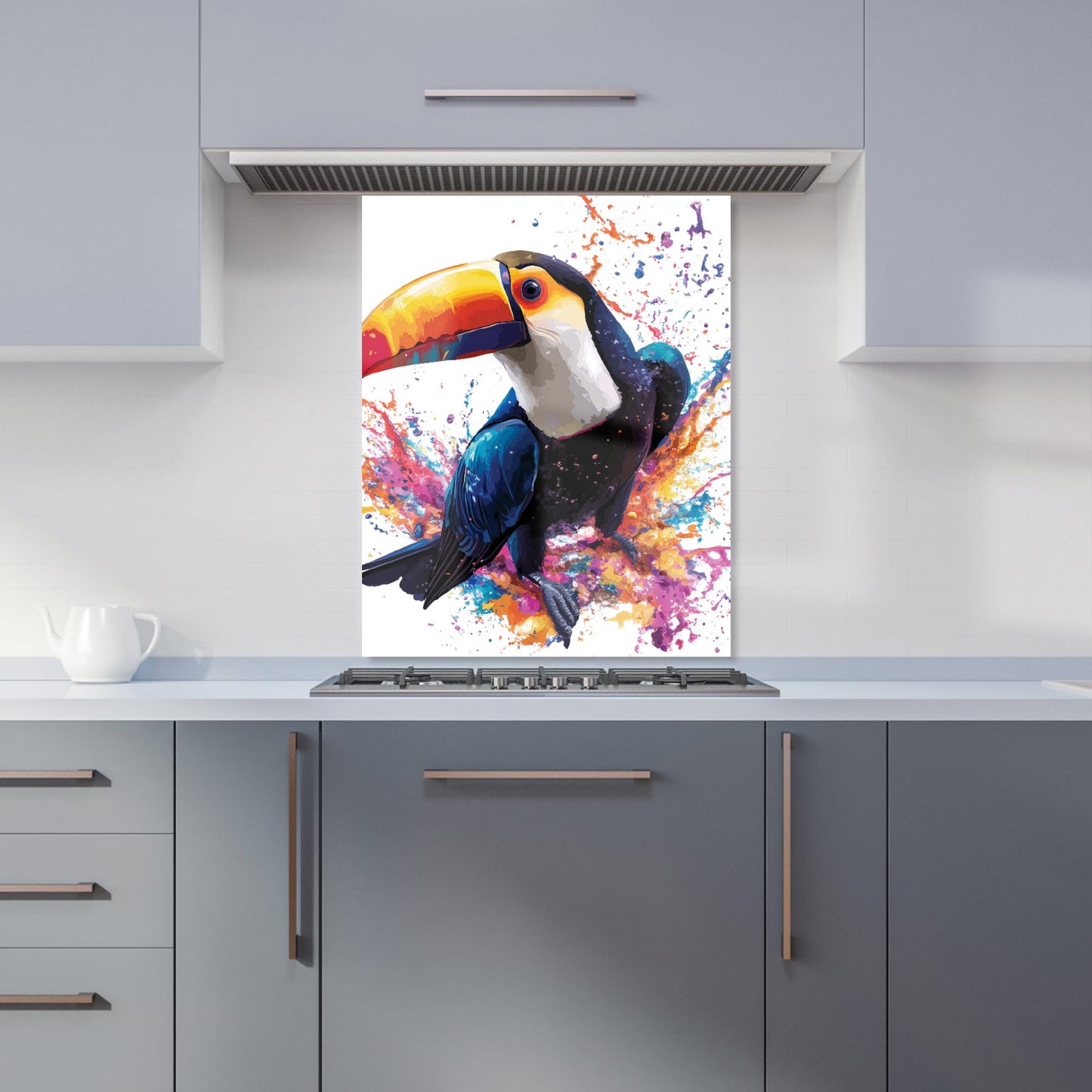 Toucan's Splash of Vivid Life Kitchen Splashback