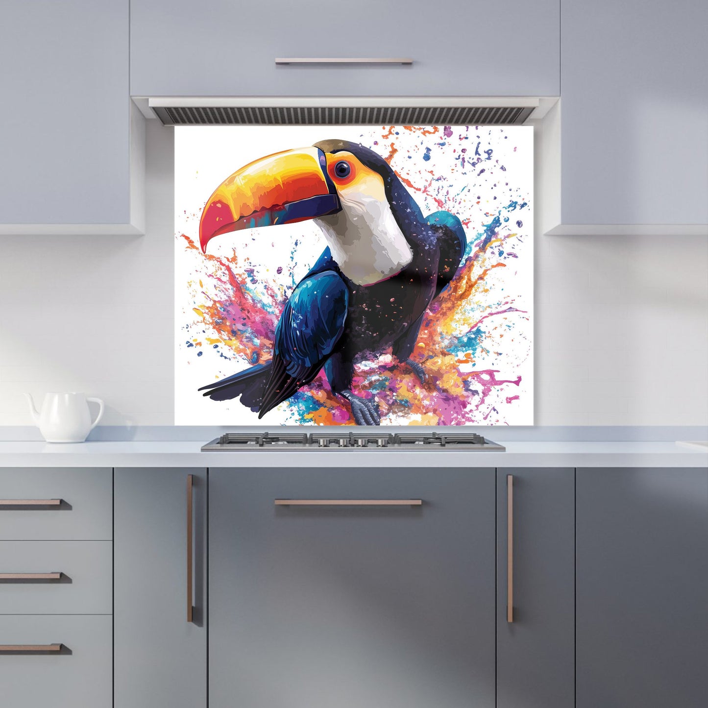 Toucan's Splash of Vivid Life Kitchen Splashback