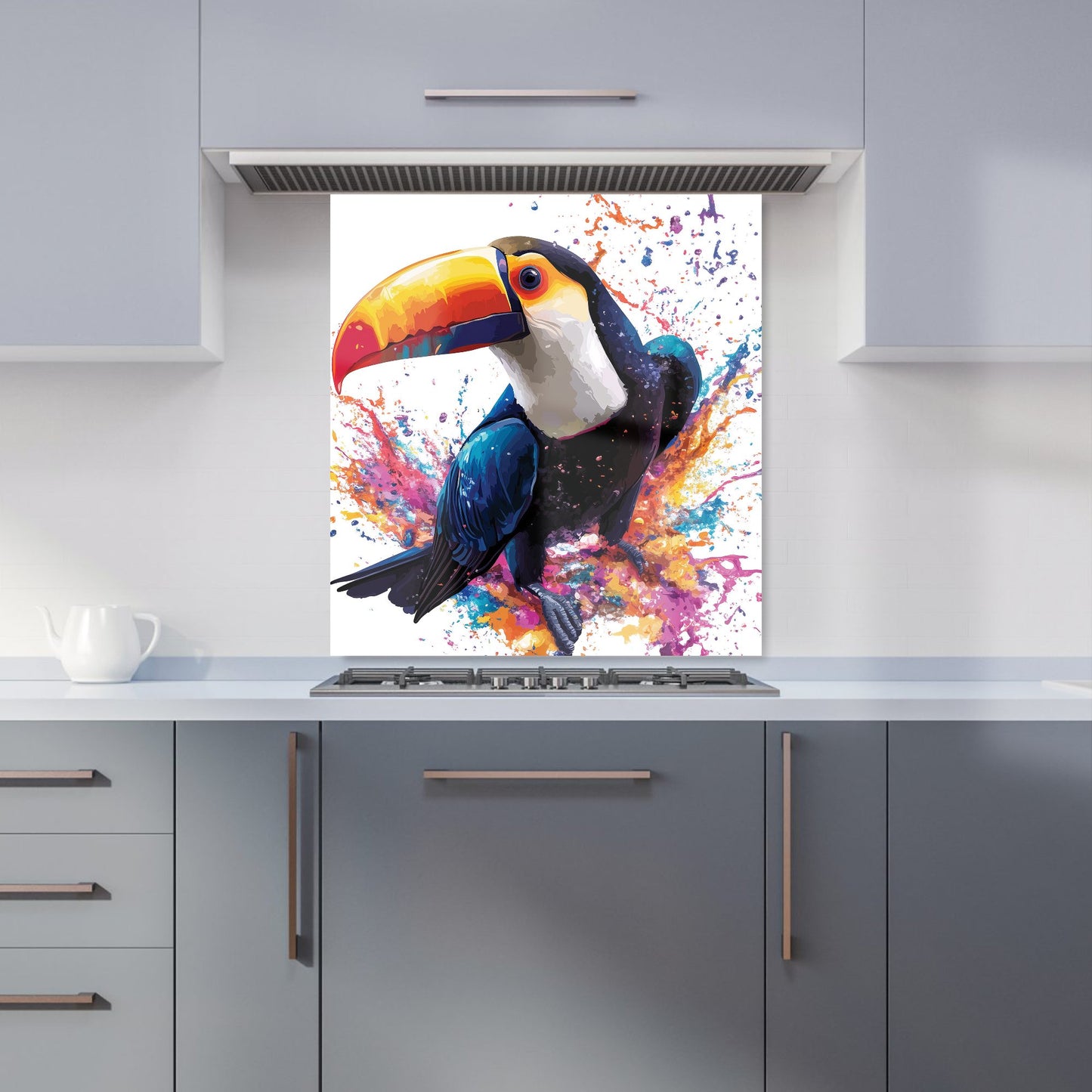 Toucan's Splash of Vivid Life Kitchen Splashback