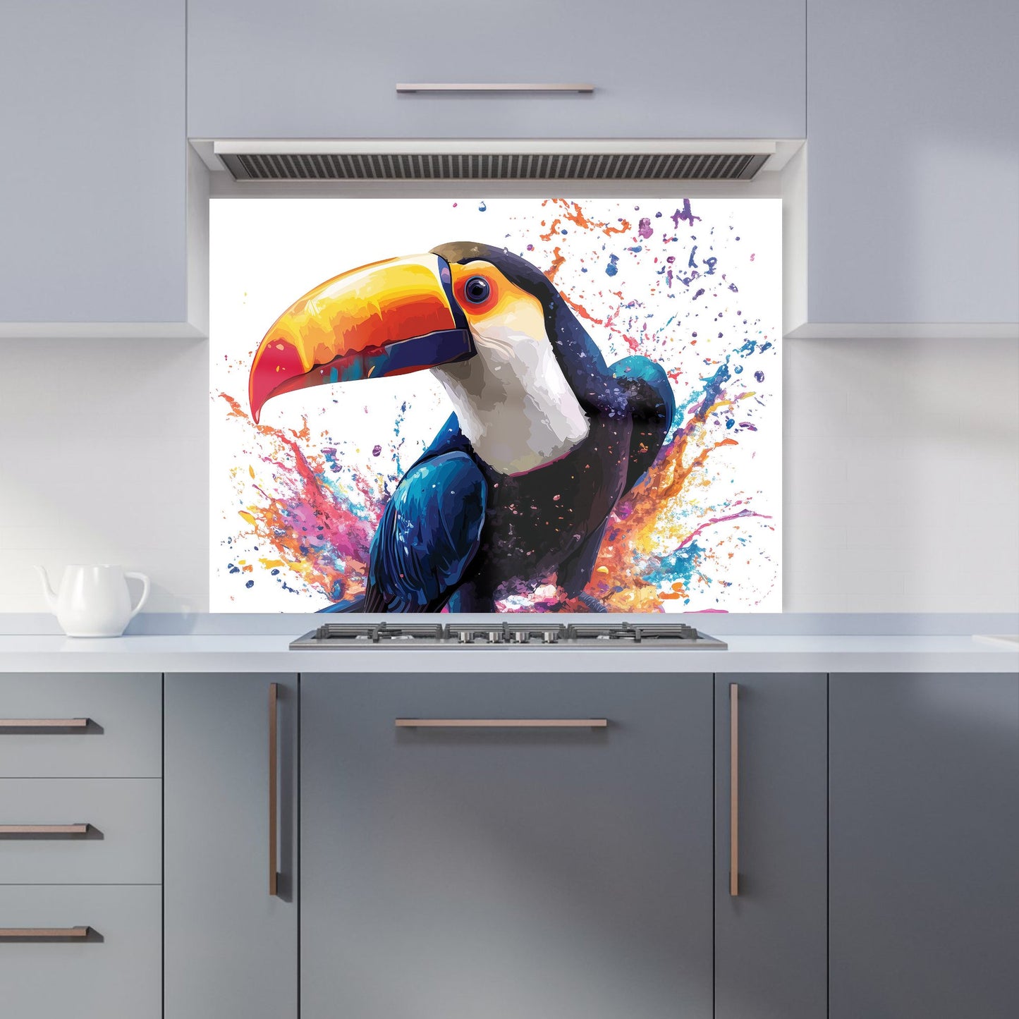Toucan's Splash of Vivid Life Kitchen Splashback