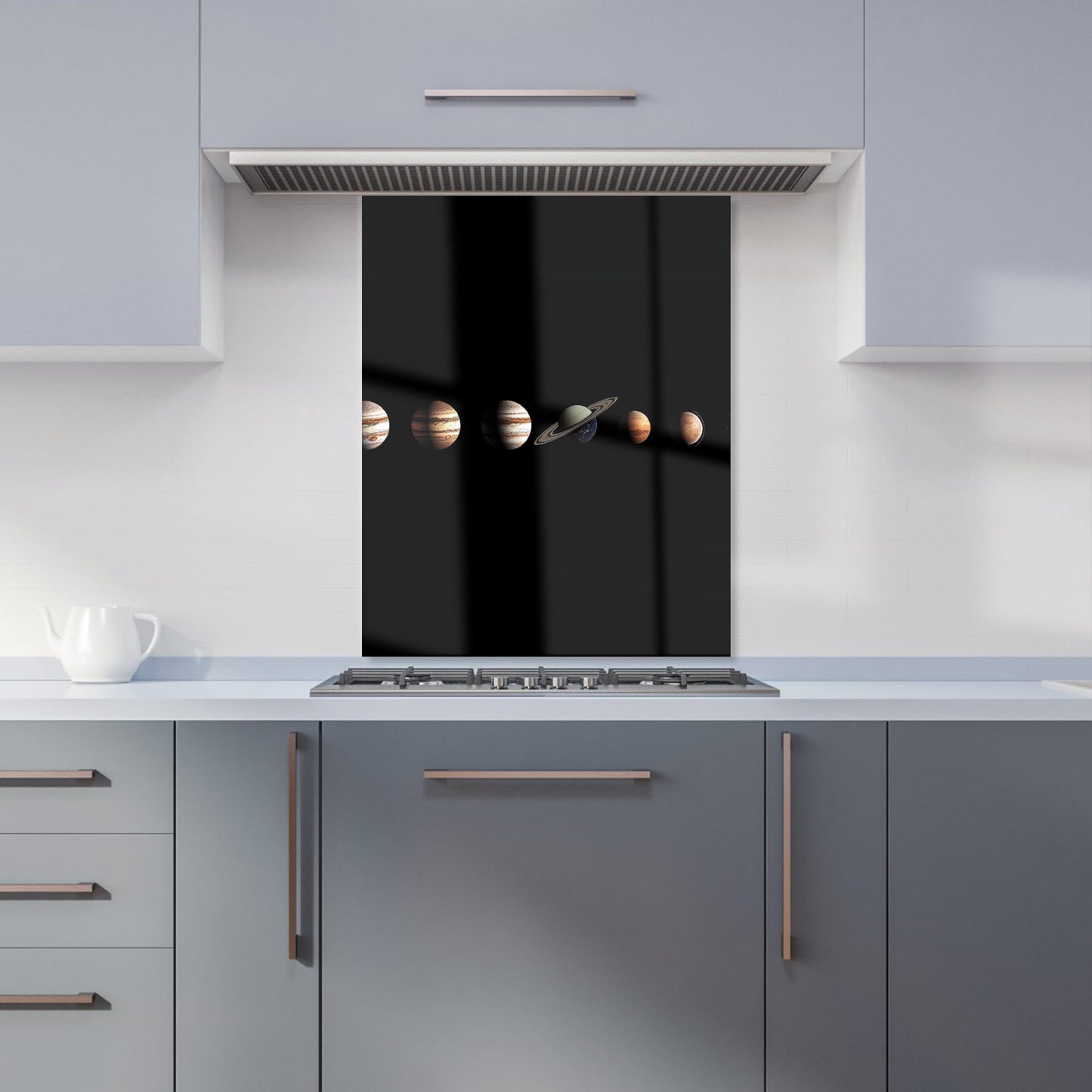 The Solar System in Order Kitchen Splashback