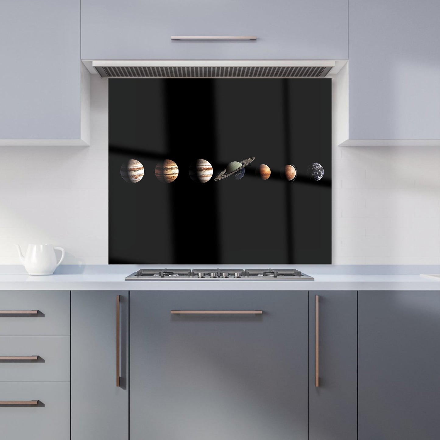 The Solar System in Order Kitchen Splashback